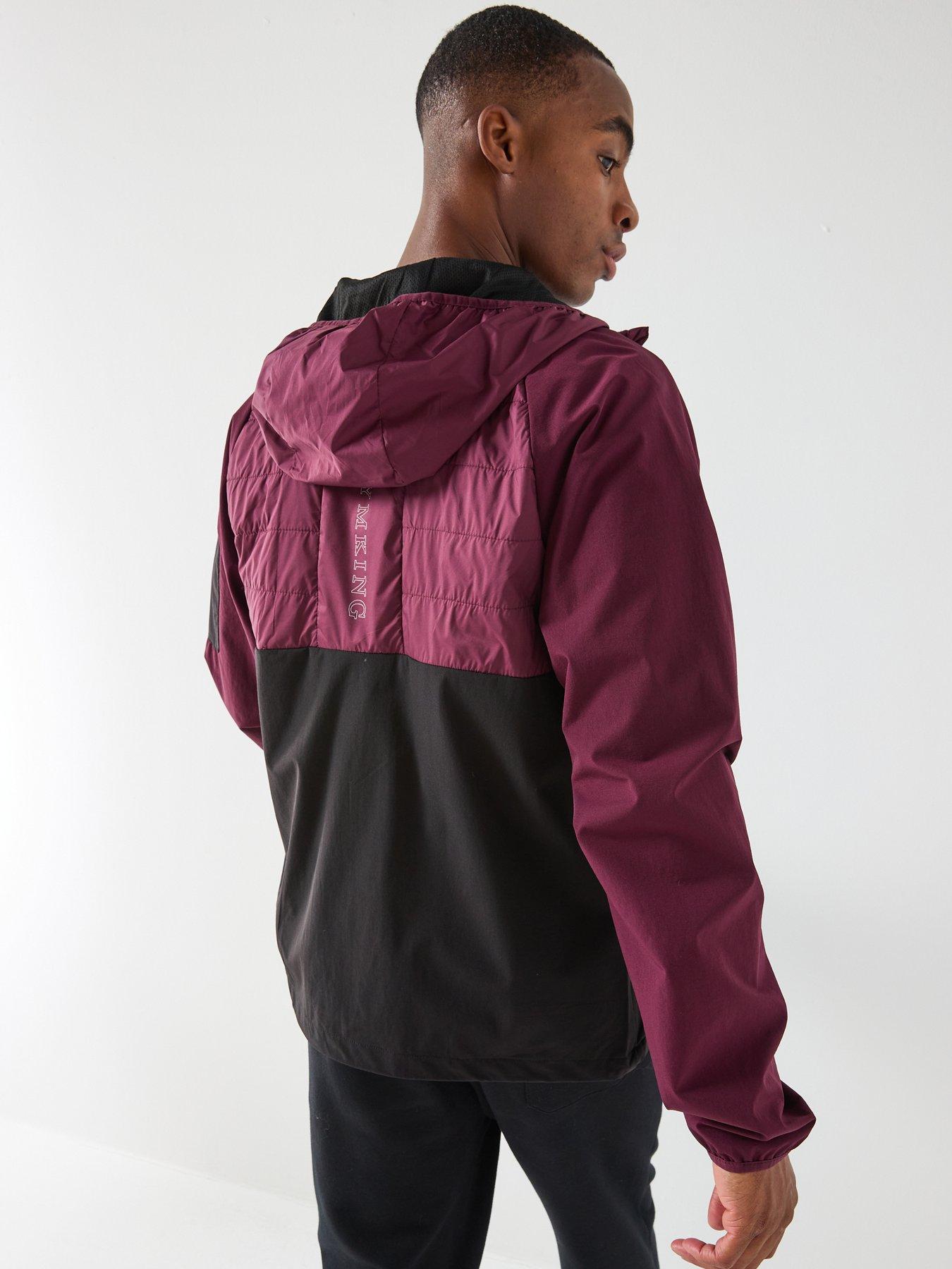 stillFront image of gym-king-mens-endurance-hybrid-jacket-red