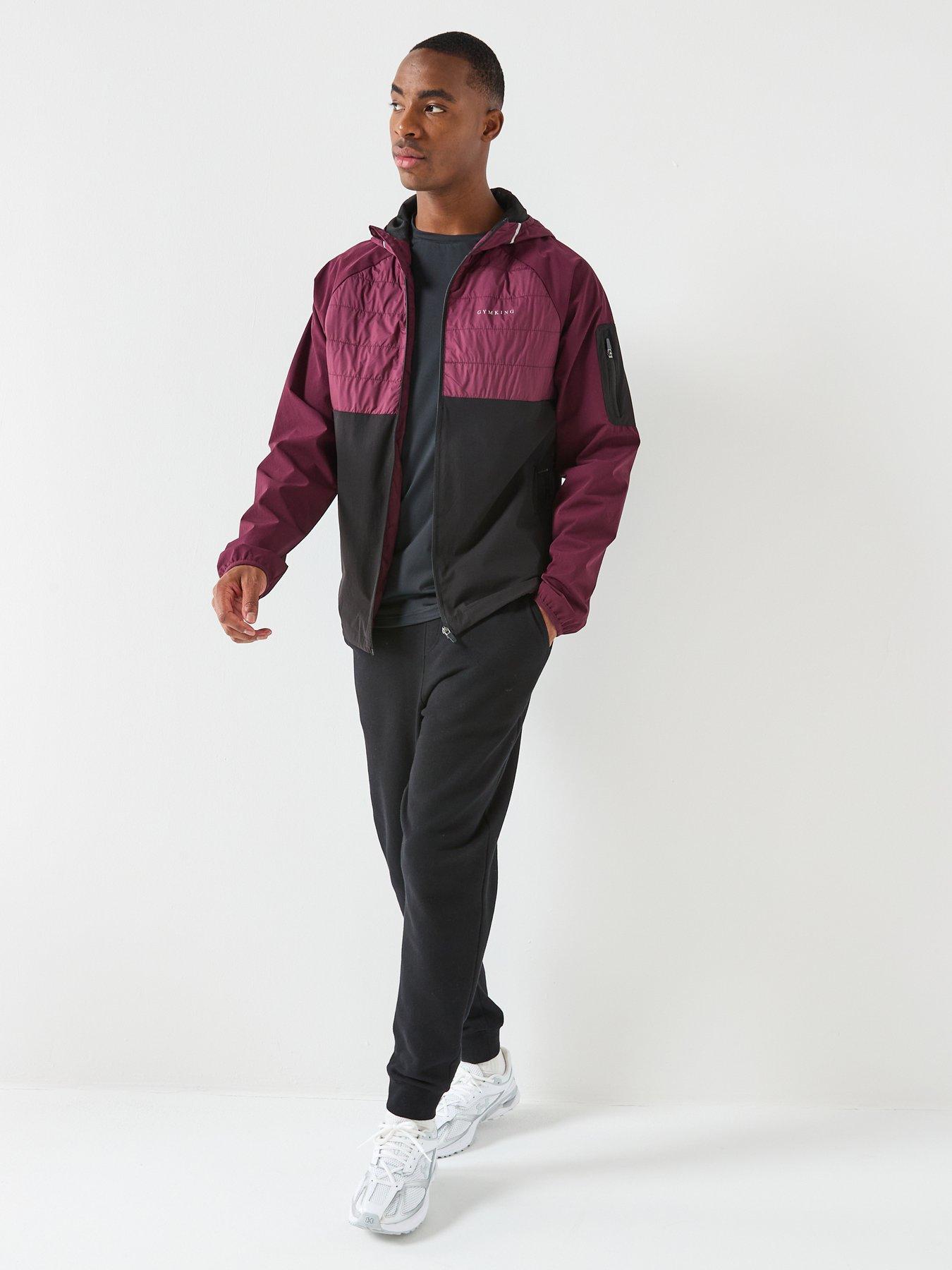  image of gym-king-mens-endurance-hybrid-jacket-red