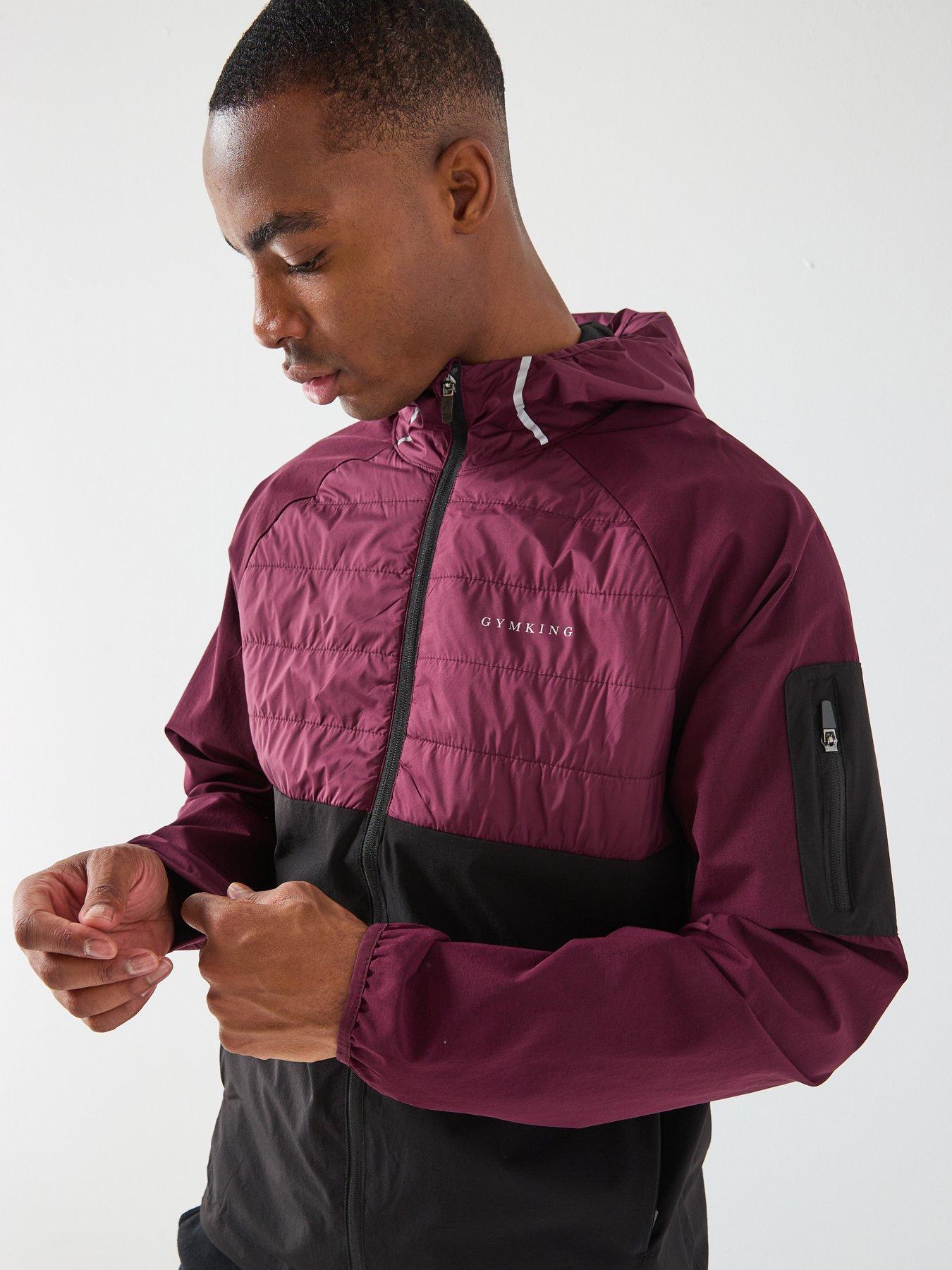  image of gym-king-mens-endurance-hybrid-jacket-red