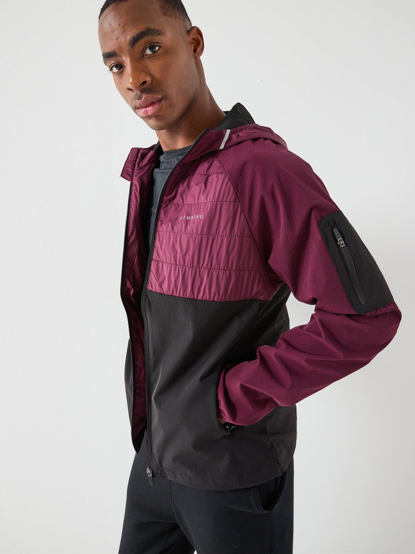 Image 6 of 6 of Gym King Mens Endurance Hybrid Jacket - Red