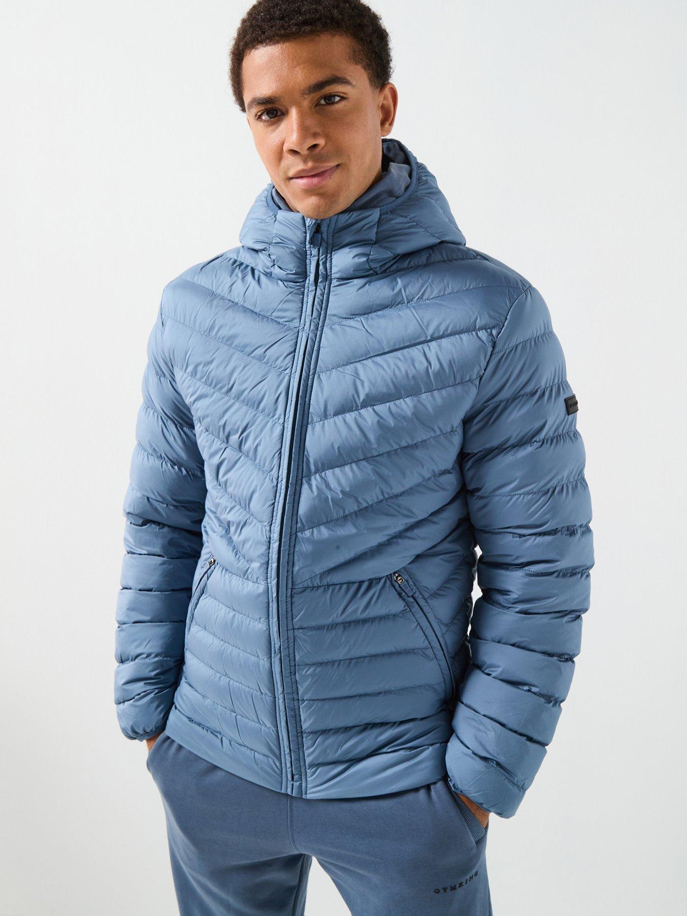 Gym King Mens Endurance Puffer Jacket - Blue