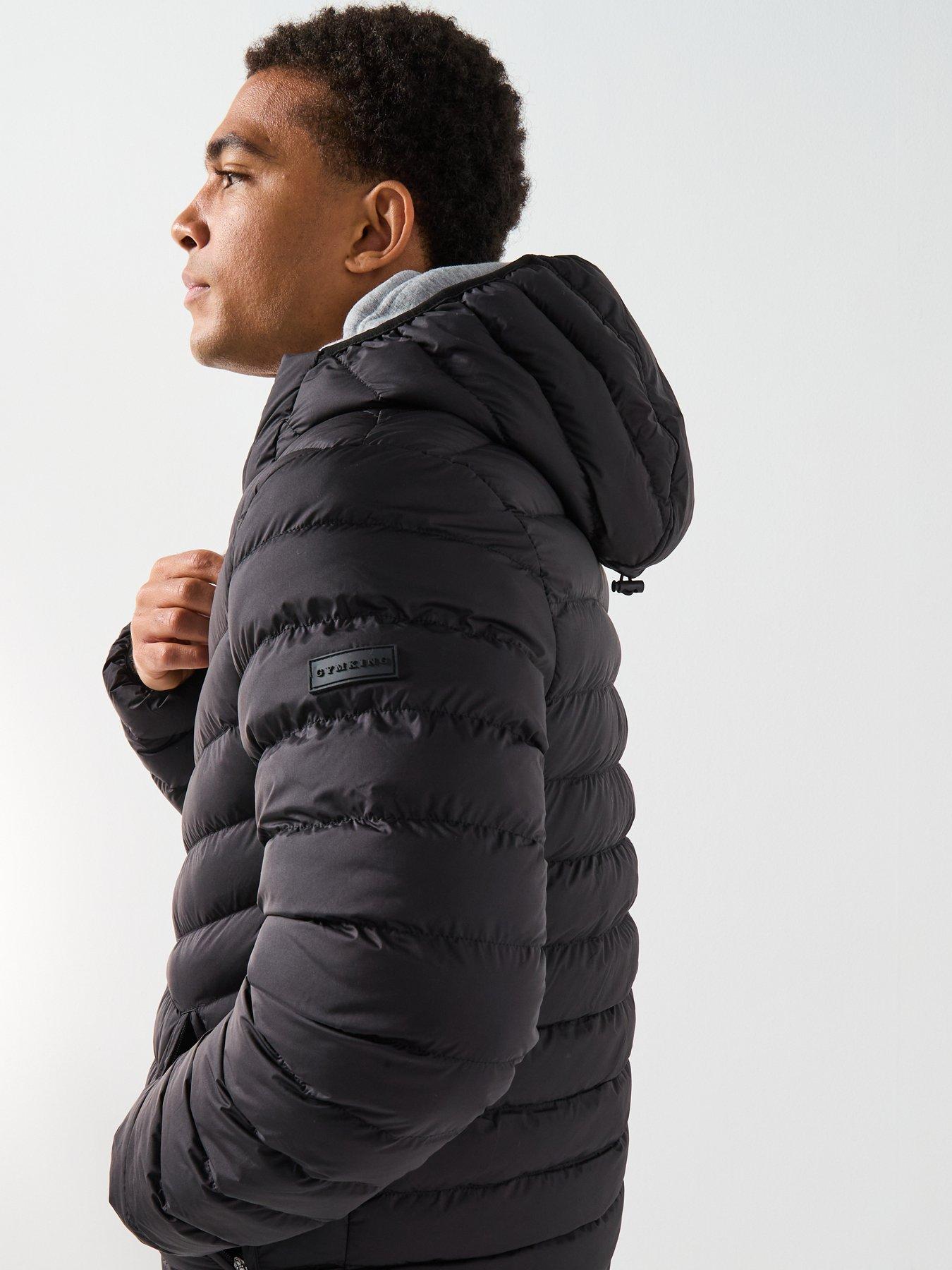  image of gym-king-mens-endurance-puffer-jacket-black