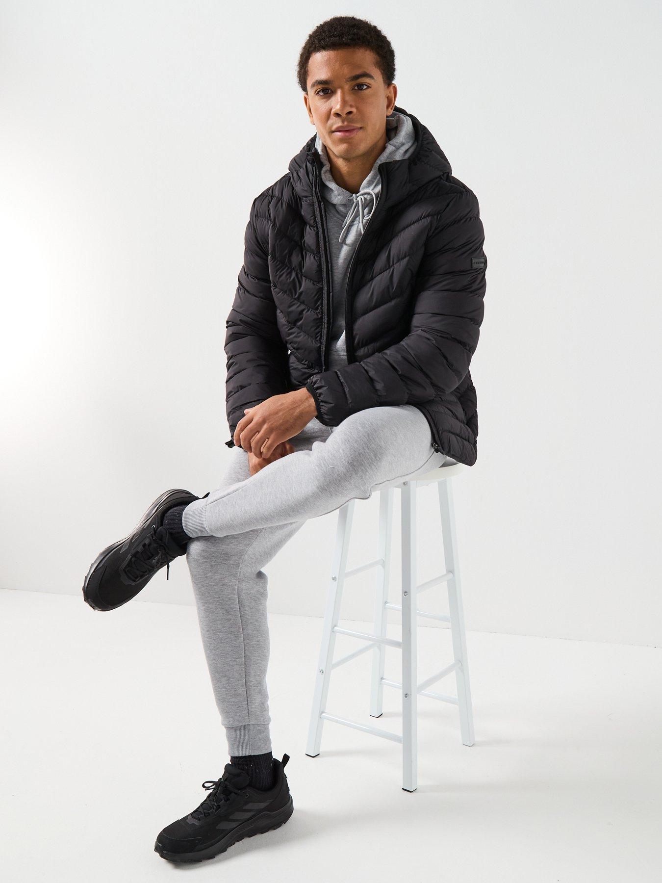  image of gym-king-mens-endurance-puffer-jacket-black