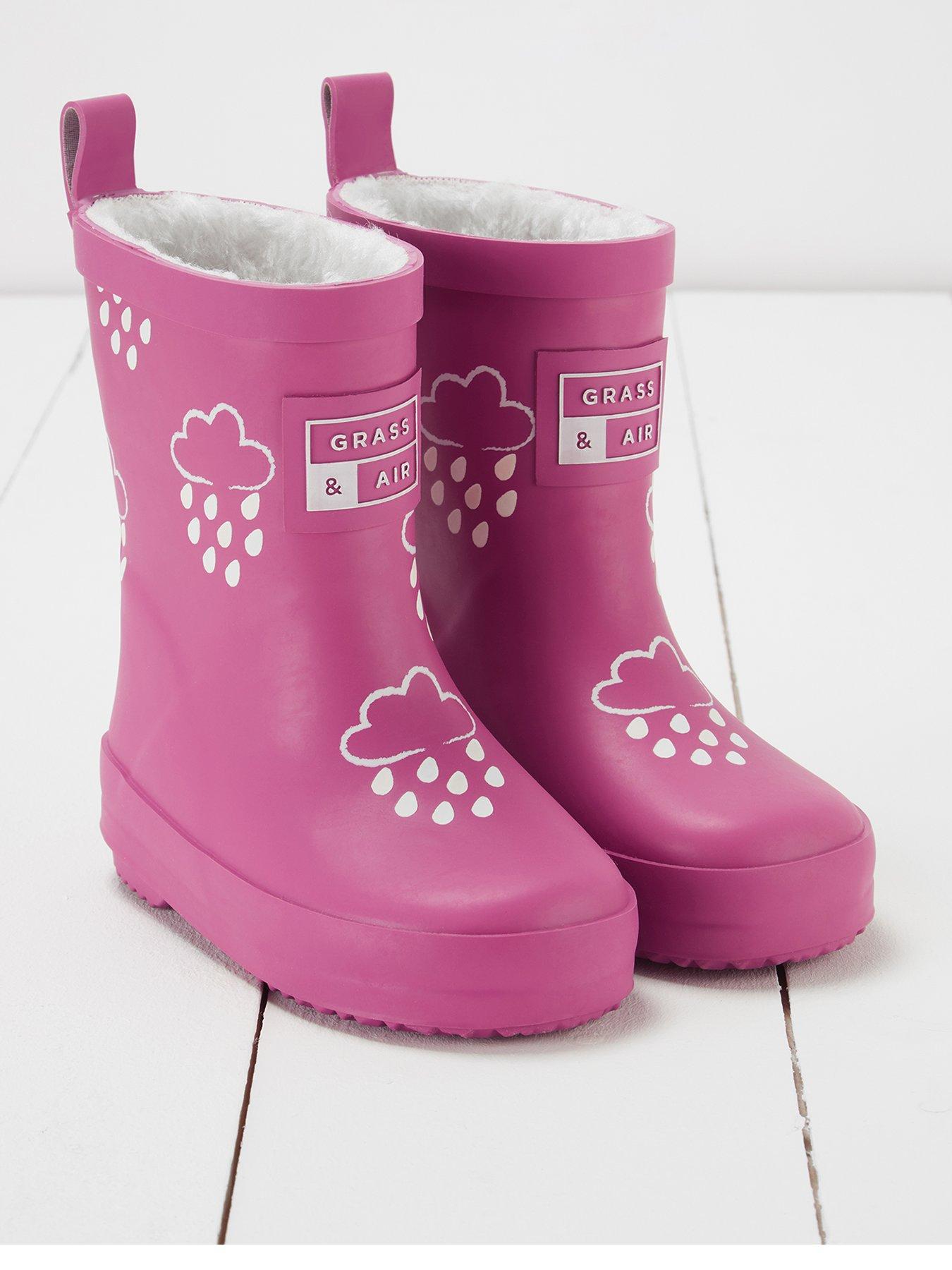 undefined Infant/Junior Colour-Revealing Winter Wellies - Pink