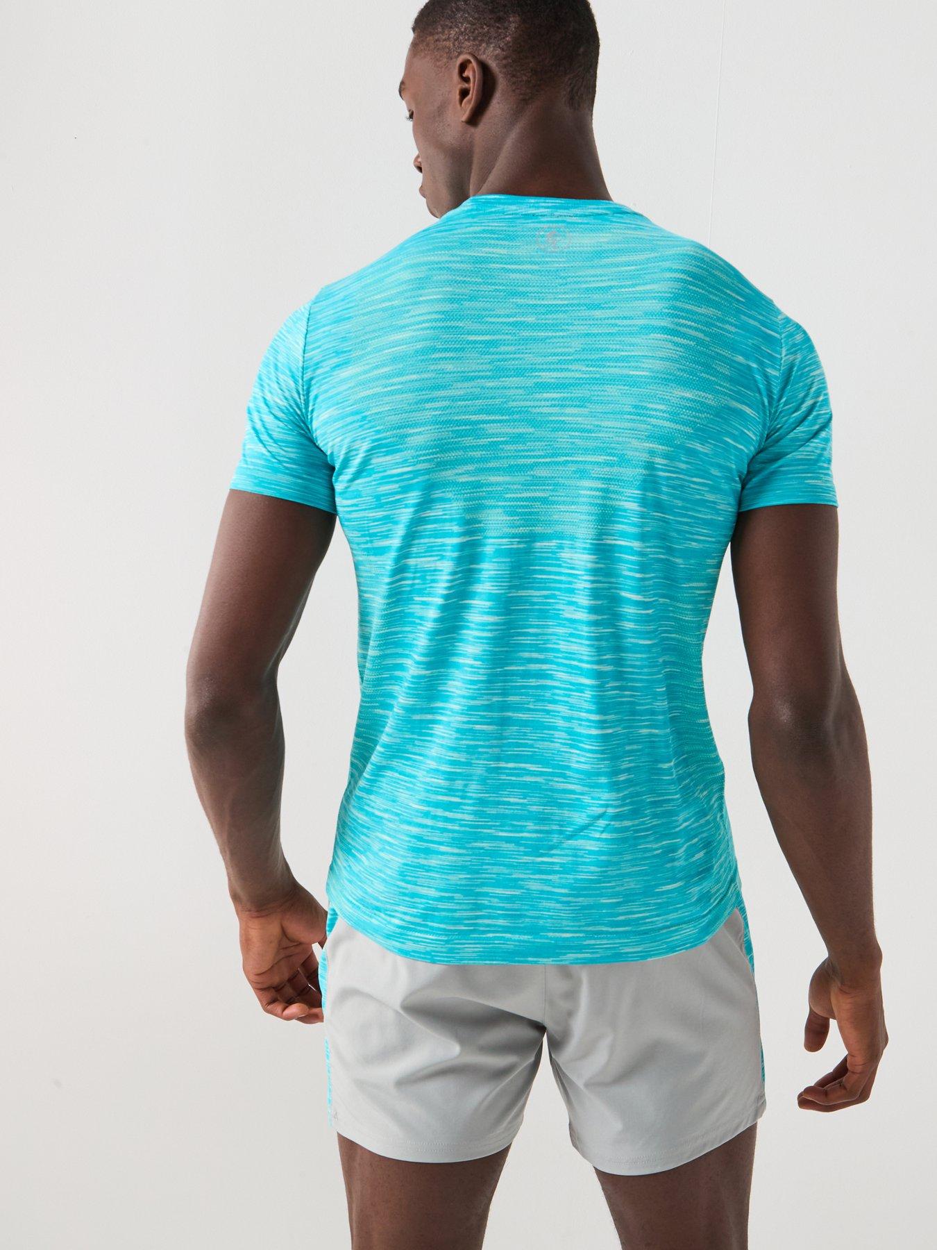 Image 2 of 6 of Gym King Men's Energy Space Dye Tee - Blue