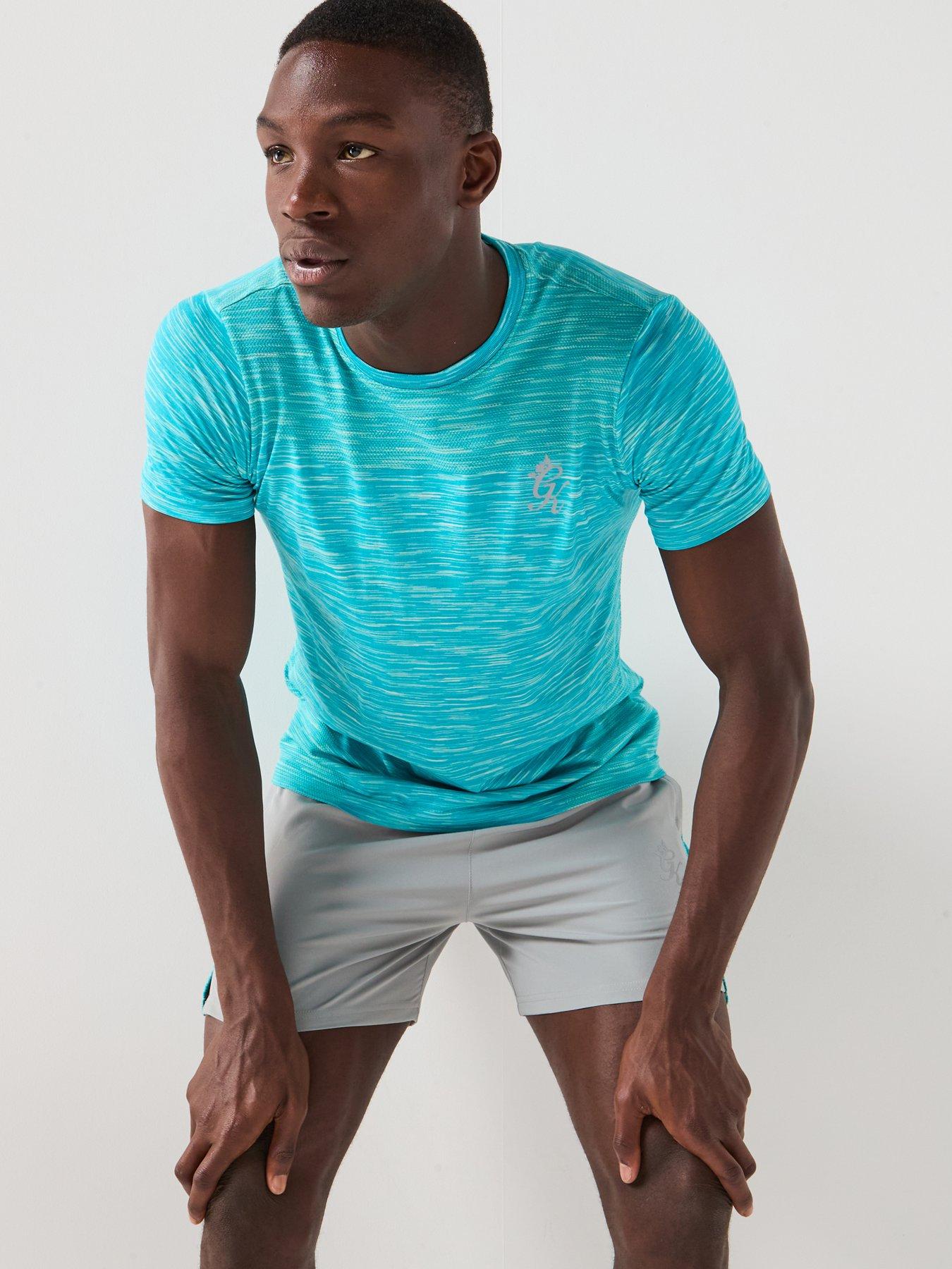 Image 4 of 6 of Gym King Men's Energy Space Dye Tee - Blue