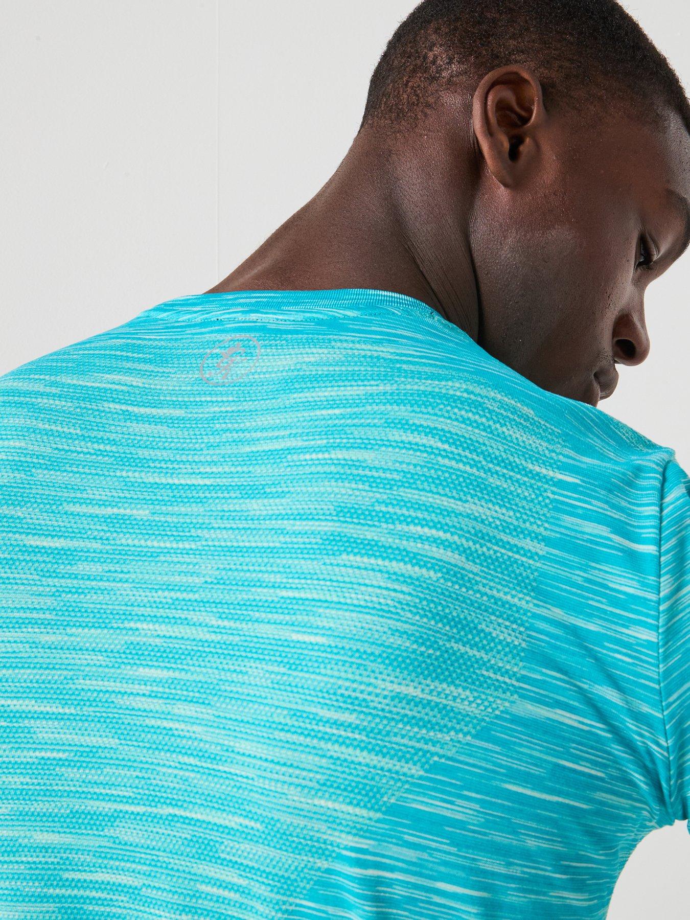 Image 6 of 6 of Gym King Men's Energy Space Dye Tee - Blue