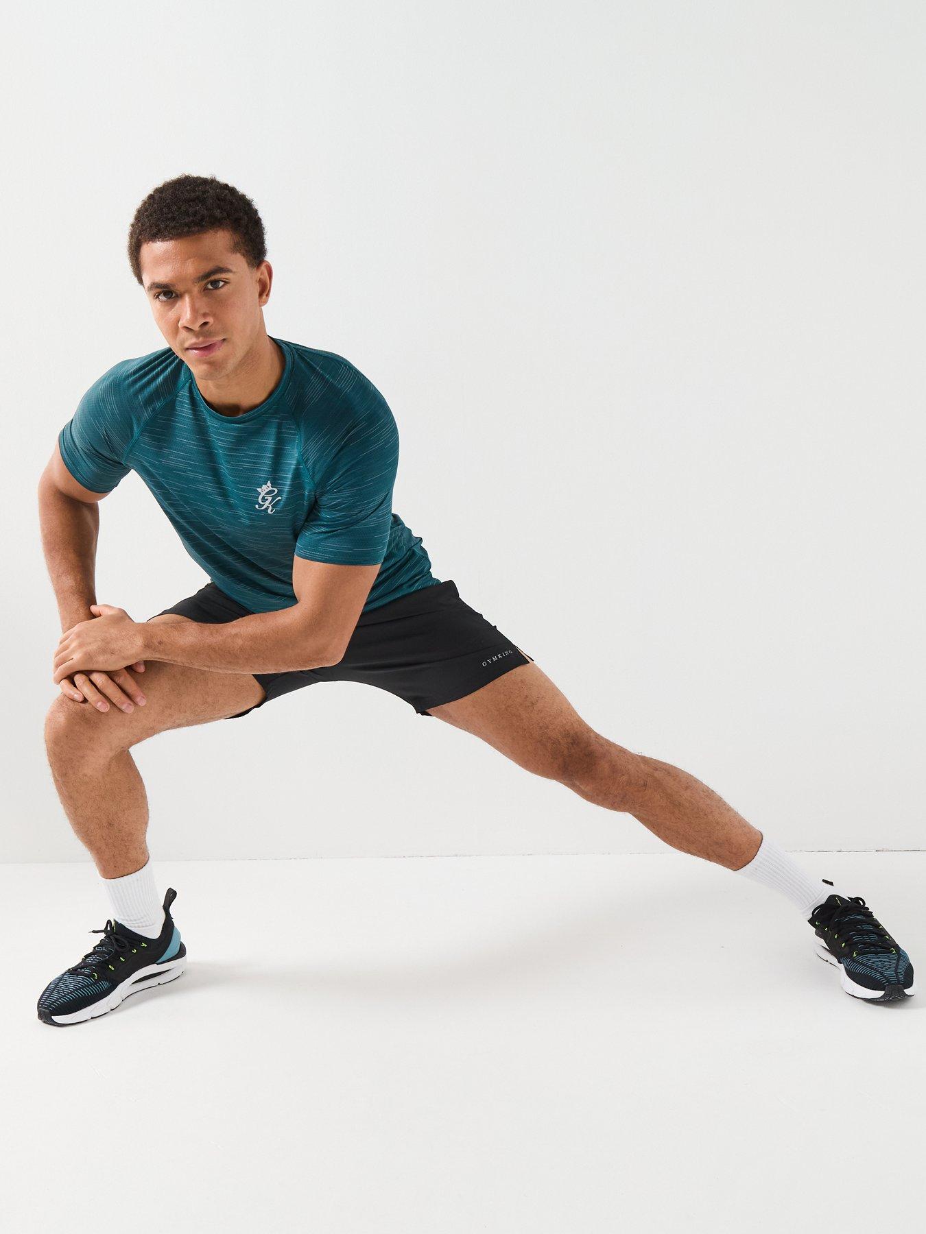 Image 6 of 6 of Gym King Mens Energy Grindle T-Shirt - Teal Blue