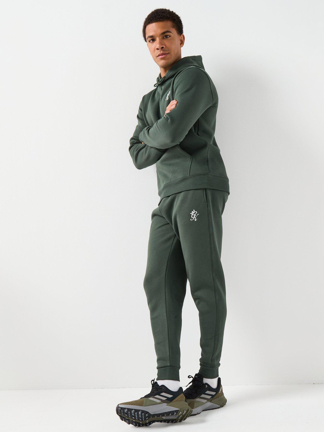  image of gym-king-mens-fundamenal-fleece-jogger-green