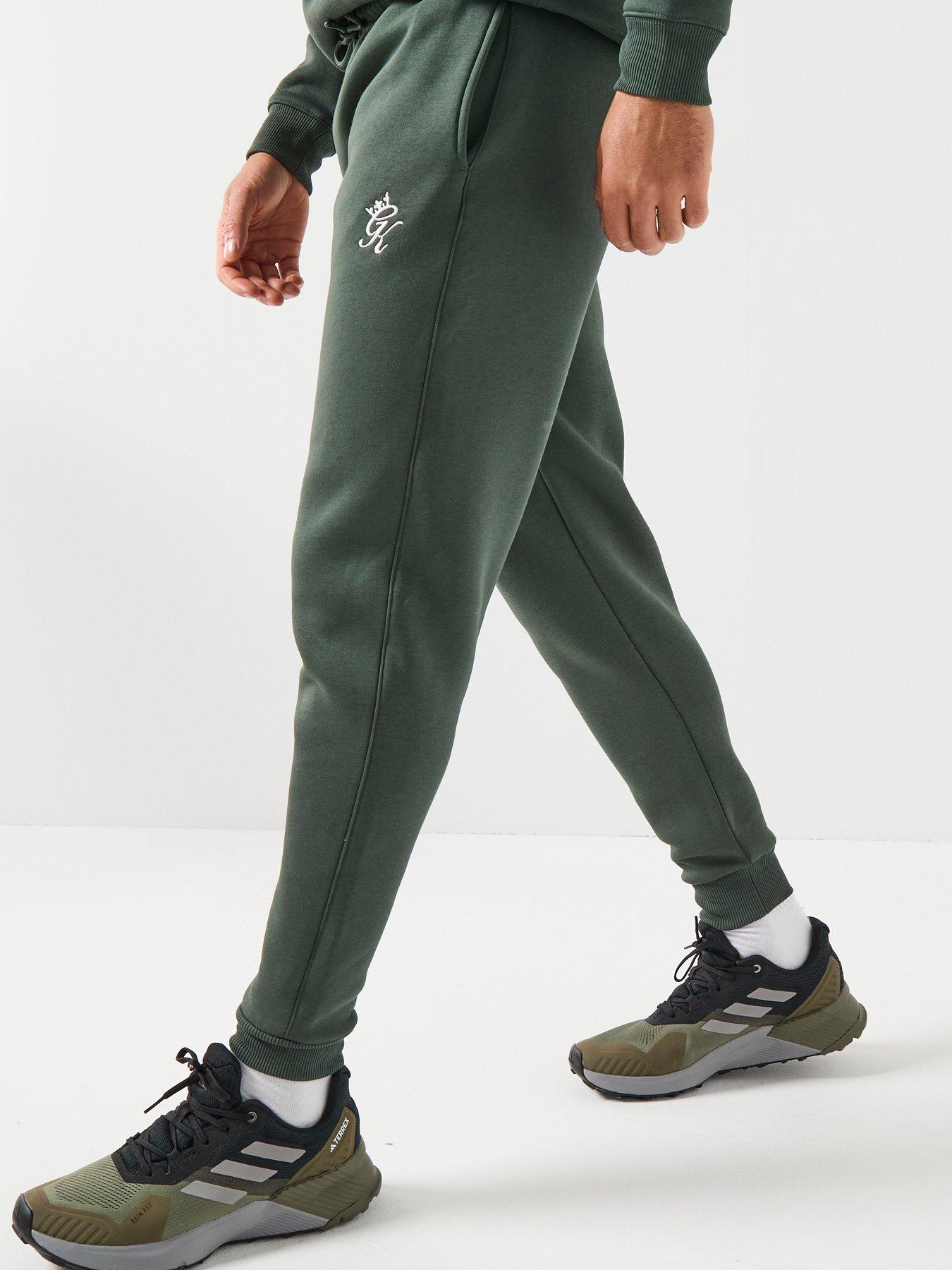 image of gym-king-mens-fundamenal-fleece-jogger-green