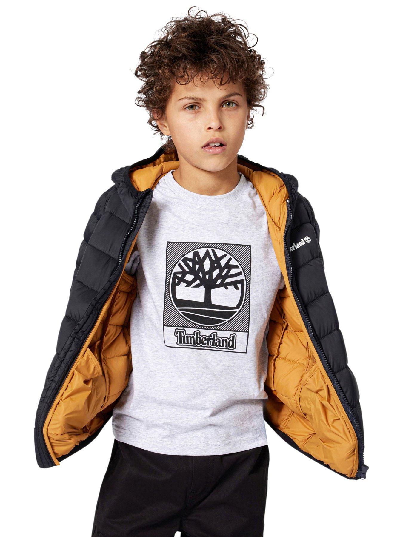  image of timberland-boys-short-sleeve-t-shirt-grey