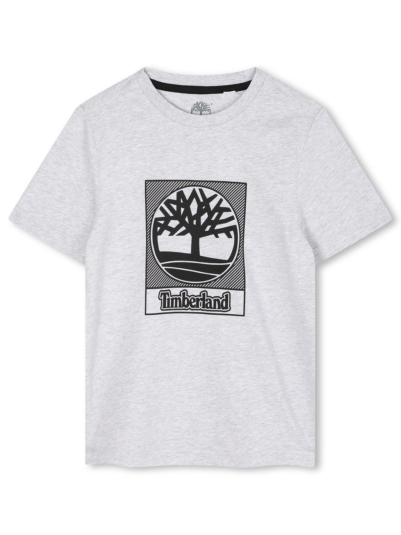  image of timberland-boys-short-sleeve-t-shirt-grey