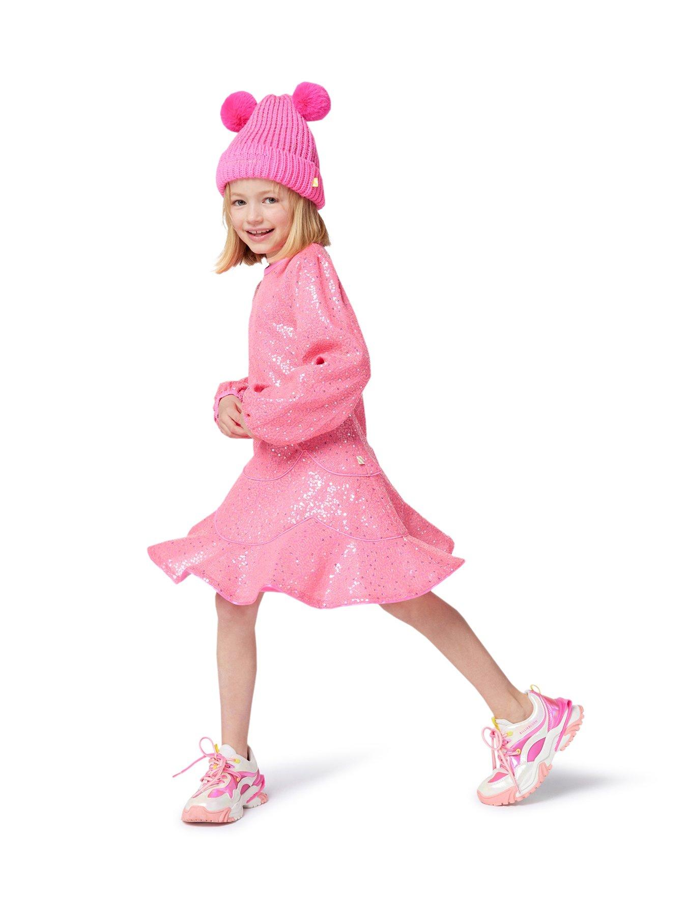 Billieblush Girls Sequin Dress - Pink