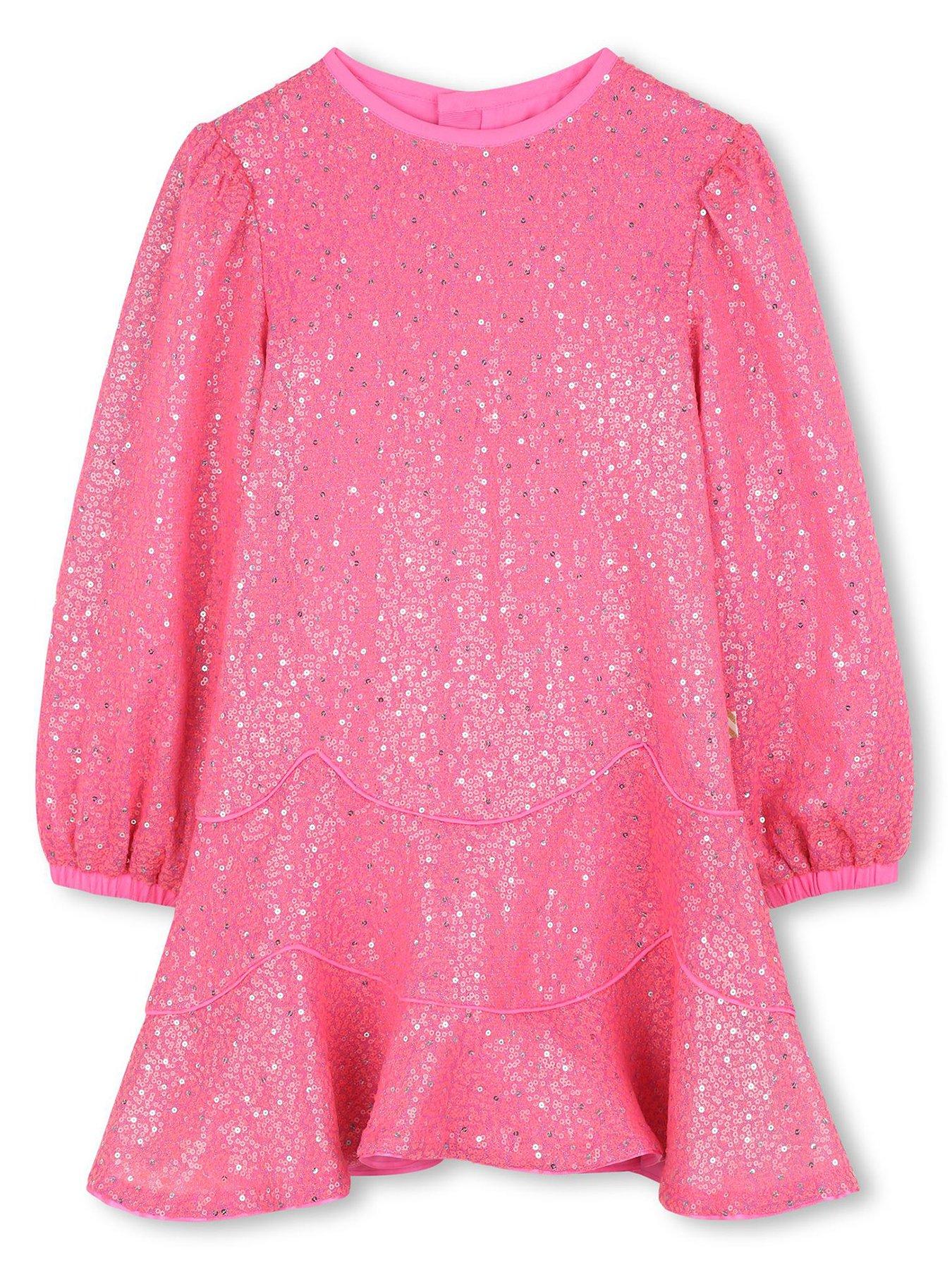 Billieblush Girls Sequin Dress - Pink