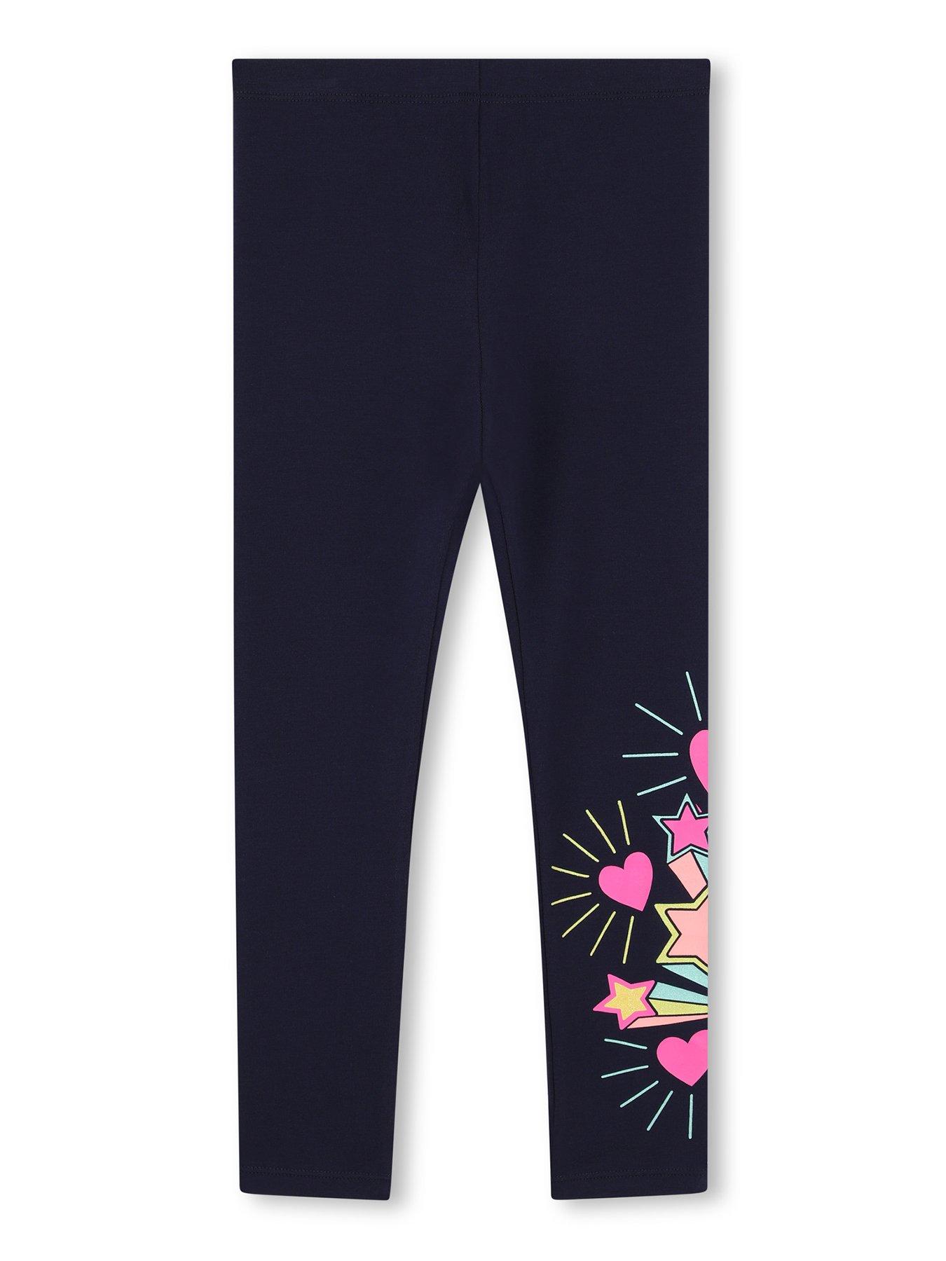 front image of billieblush-girls-leggings-navy