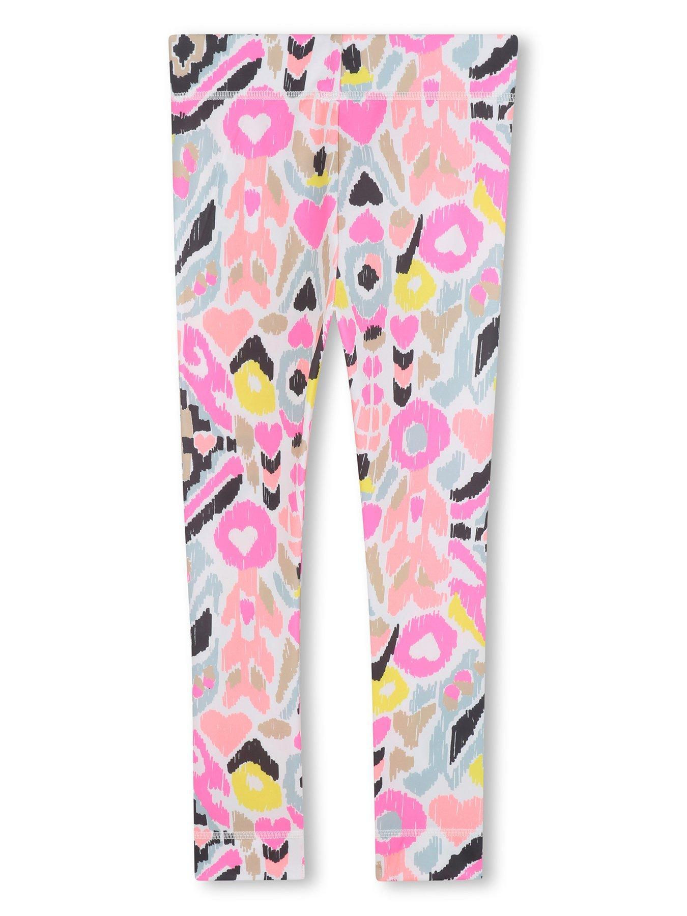  image of billieblush-girls-print-leggings-pink