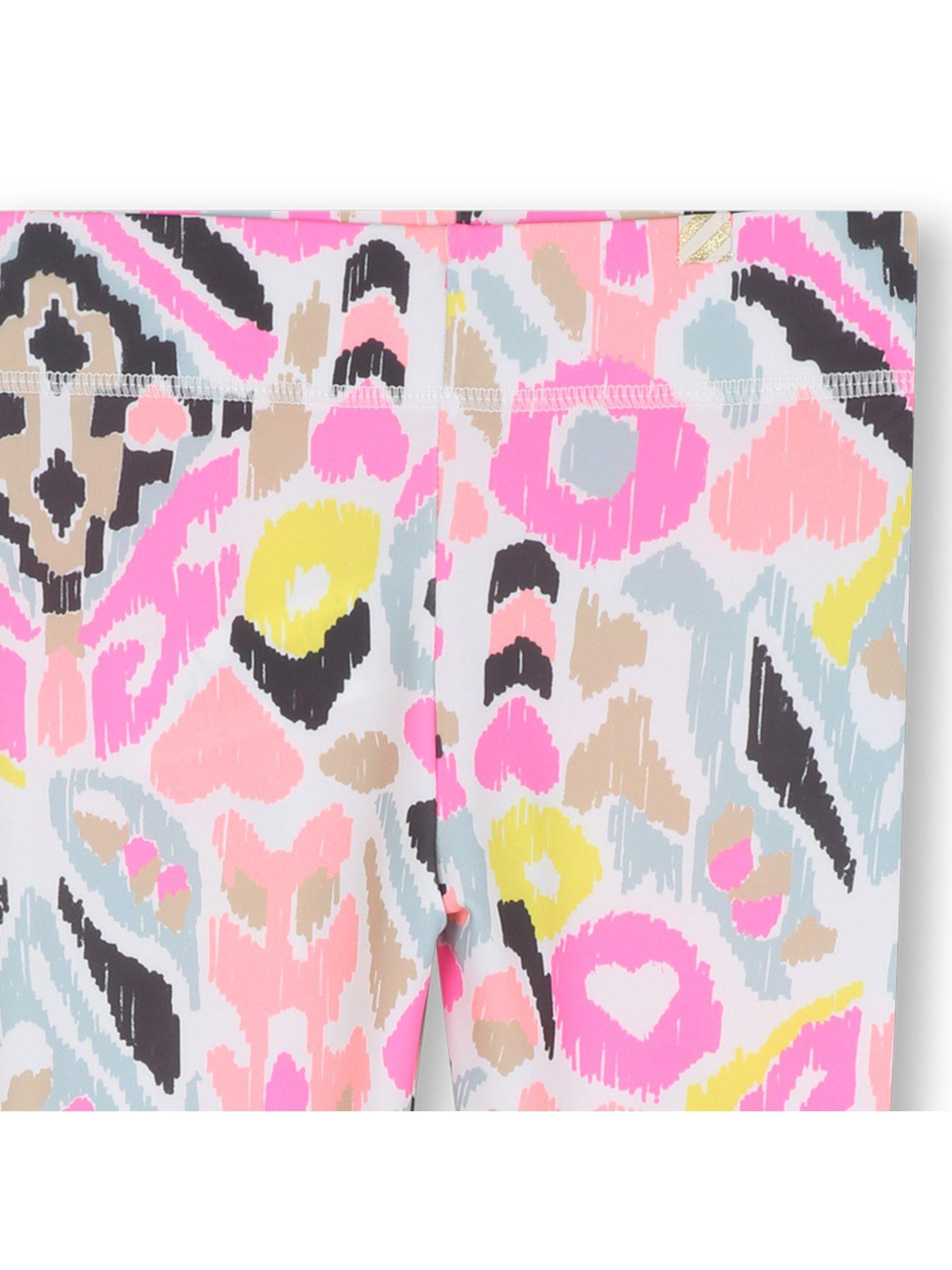  image of billieblush-girls-print-leggings-pink