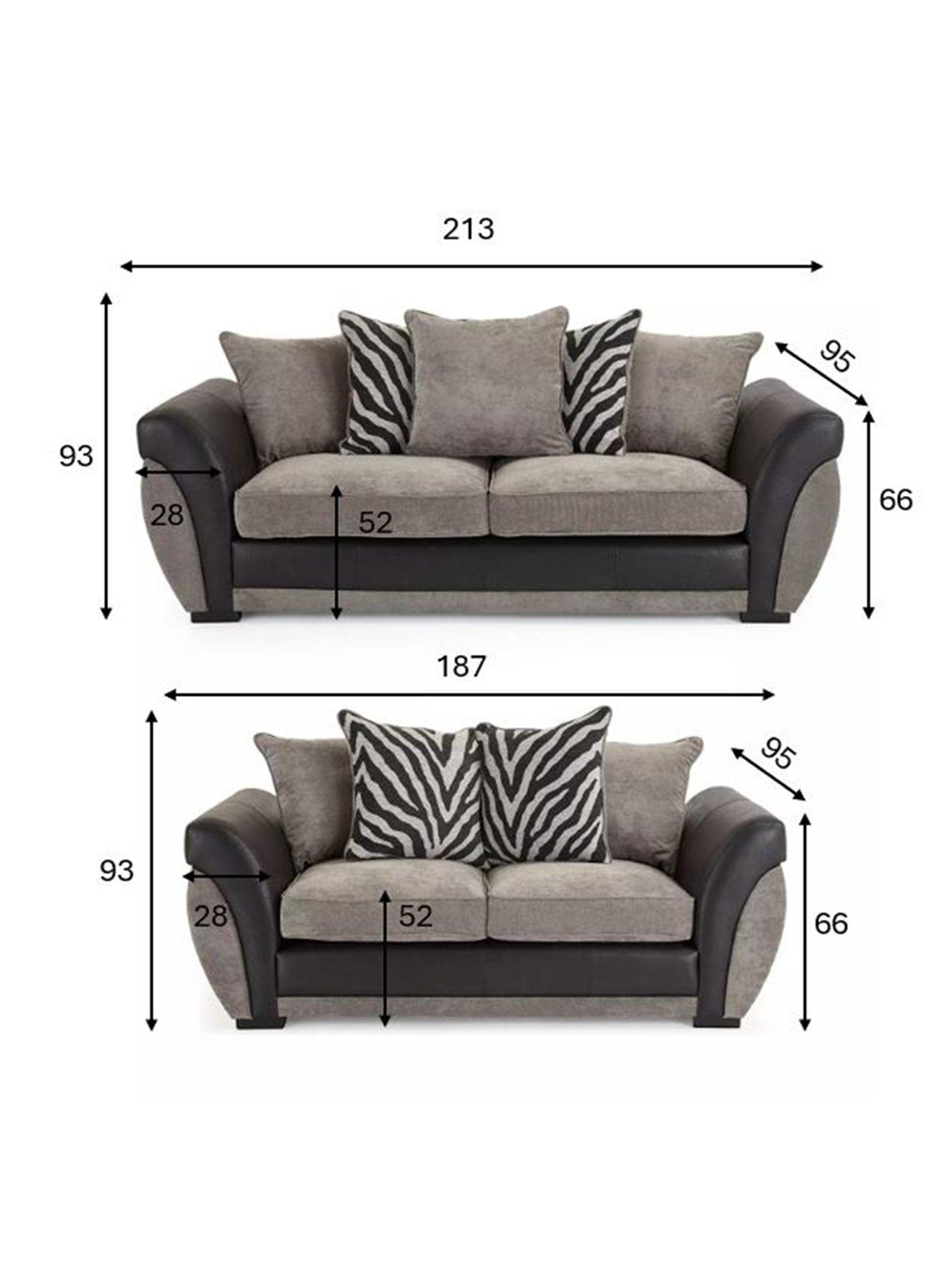 Image 7 of 7 of Very Home Nova 3 + 2 Seater Sofa