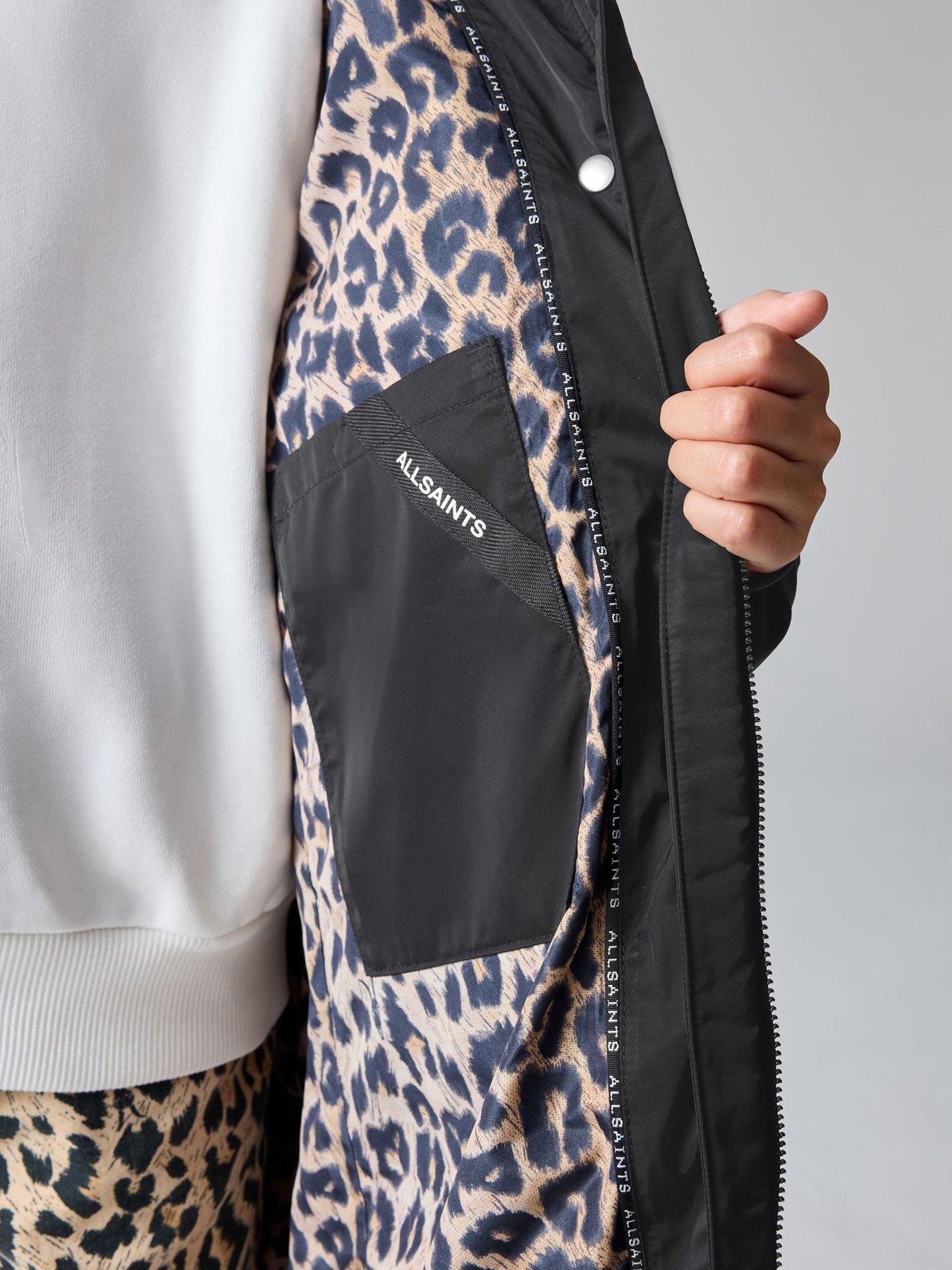 Image 6 of 6 of smALLSAINTS Girls Longline Coat - Black