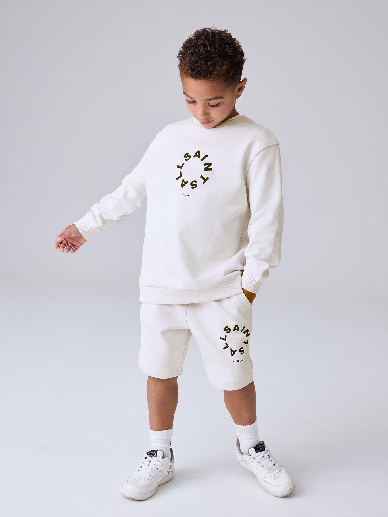 smALLSAINTS Boys Tierra Sweat Set - Grey