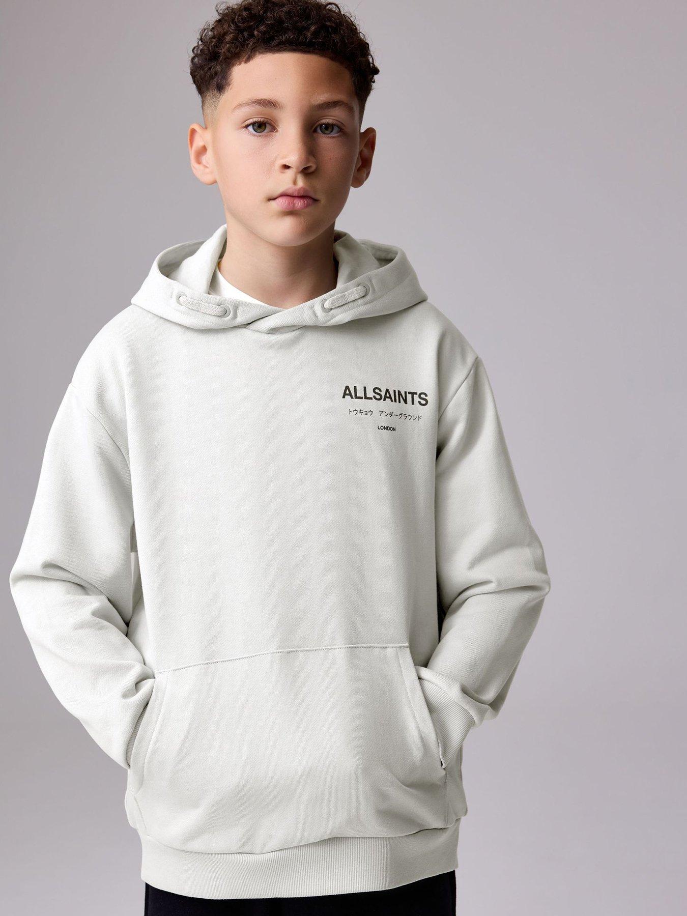 Image 1 of 6 of smALLSAINTS Boys Underground Logo Hoodie - Grey