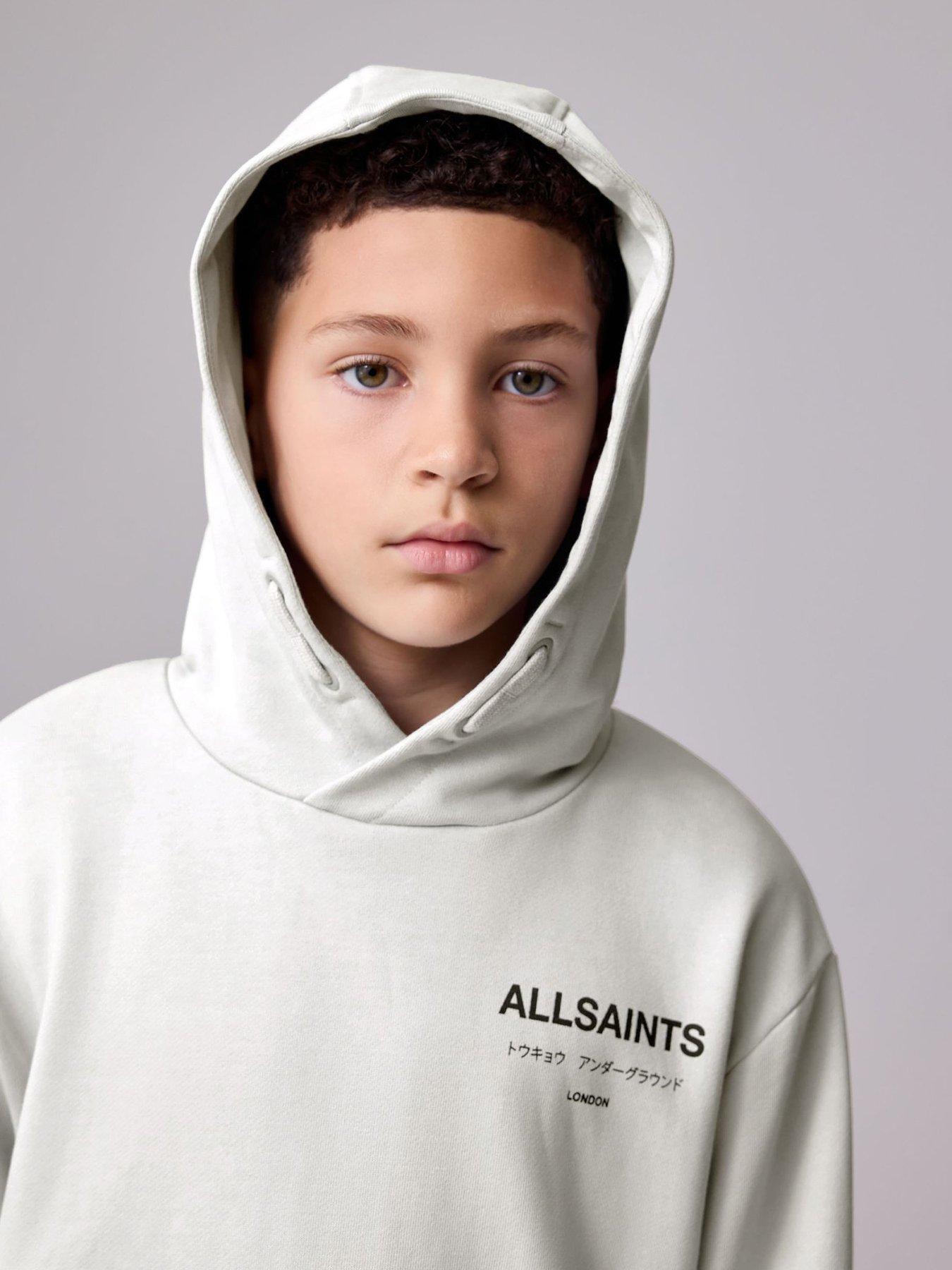 Image 4 of 6 of smALLSAINTS Boys Underground Logo Hoodie - Grey