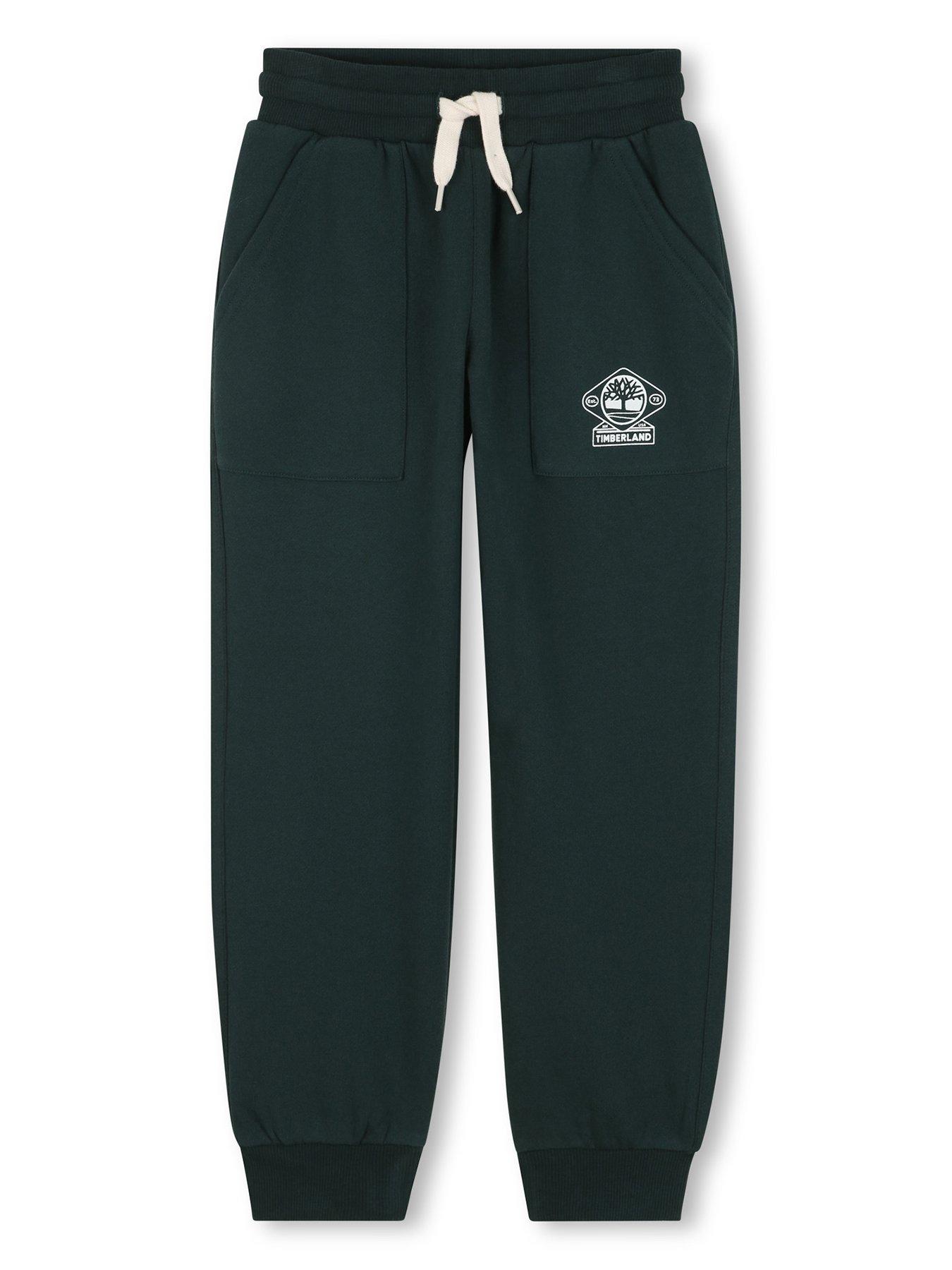  image of timberland-boys-jogging-bottoms-dark-green