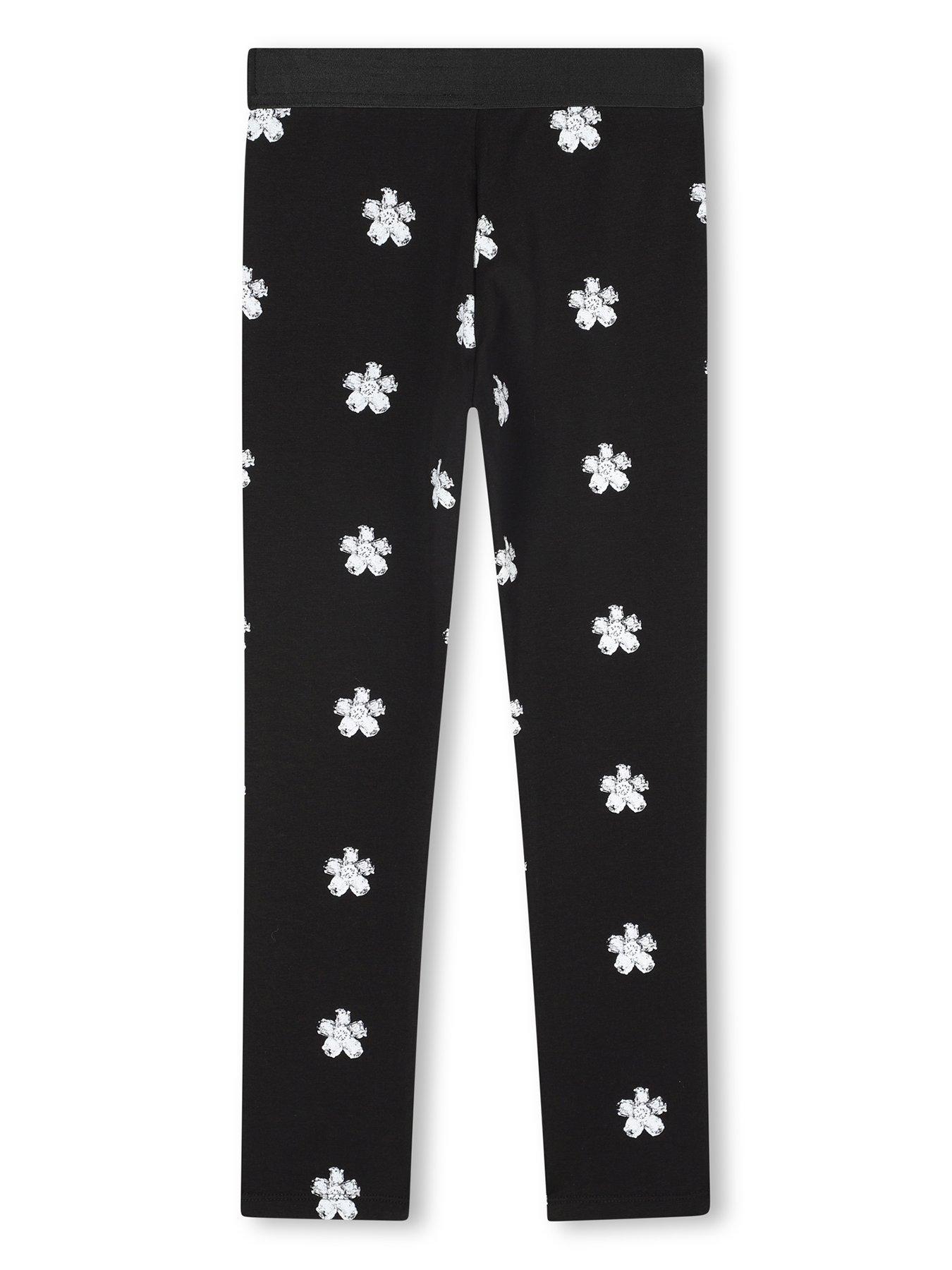 back image of marc-jacobs-girls-daisy-leggings-black