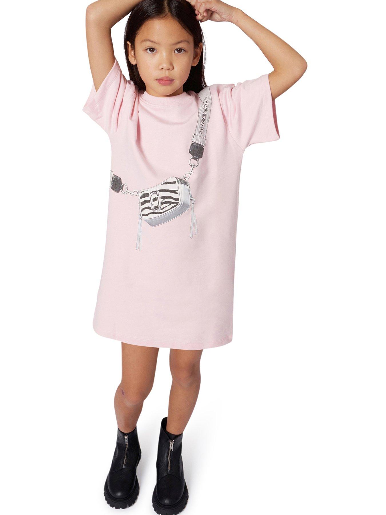MARC JACOBS Girls Snapshot Bag Dress - Pink