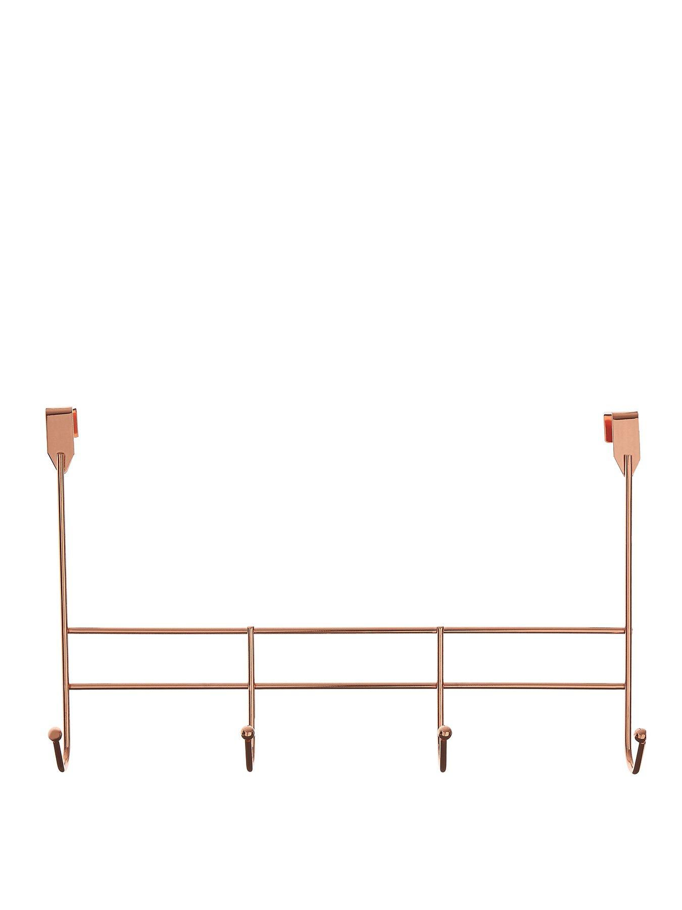 Interiors By Premier 4 Hook Rose Gold Over Door Hanger