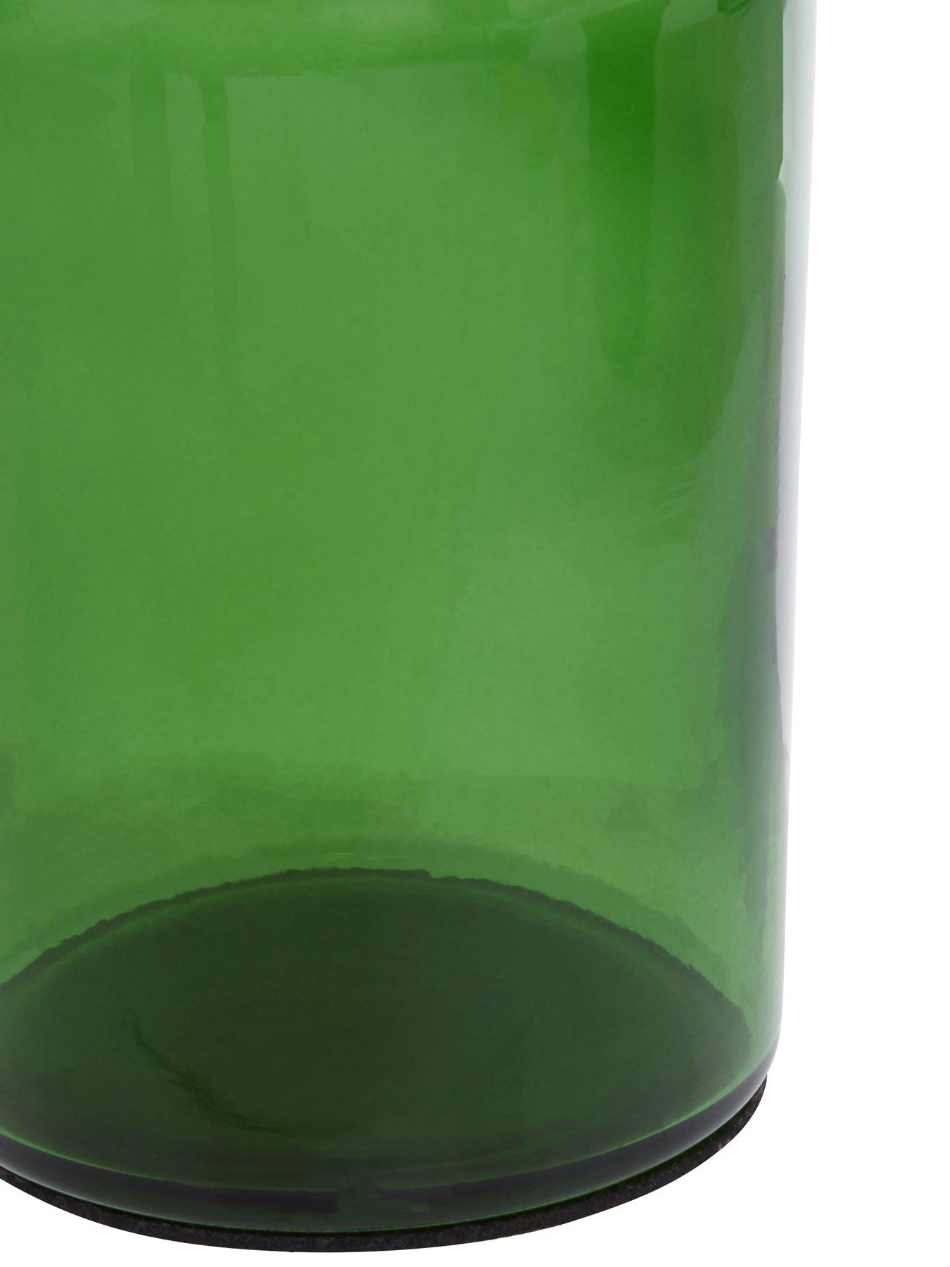 Image 3 of 5 of Interiors By Premier Allegra Kiara Green Glass Toothbrush Holder