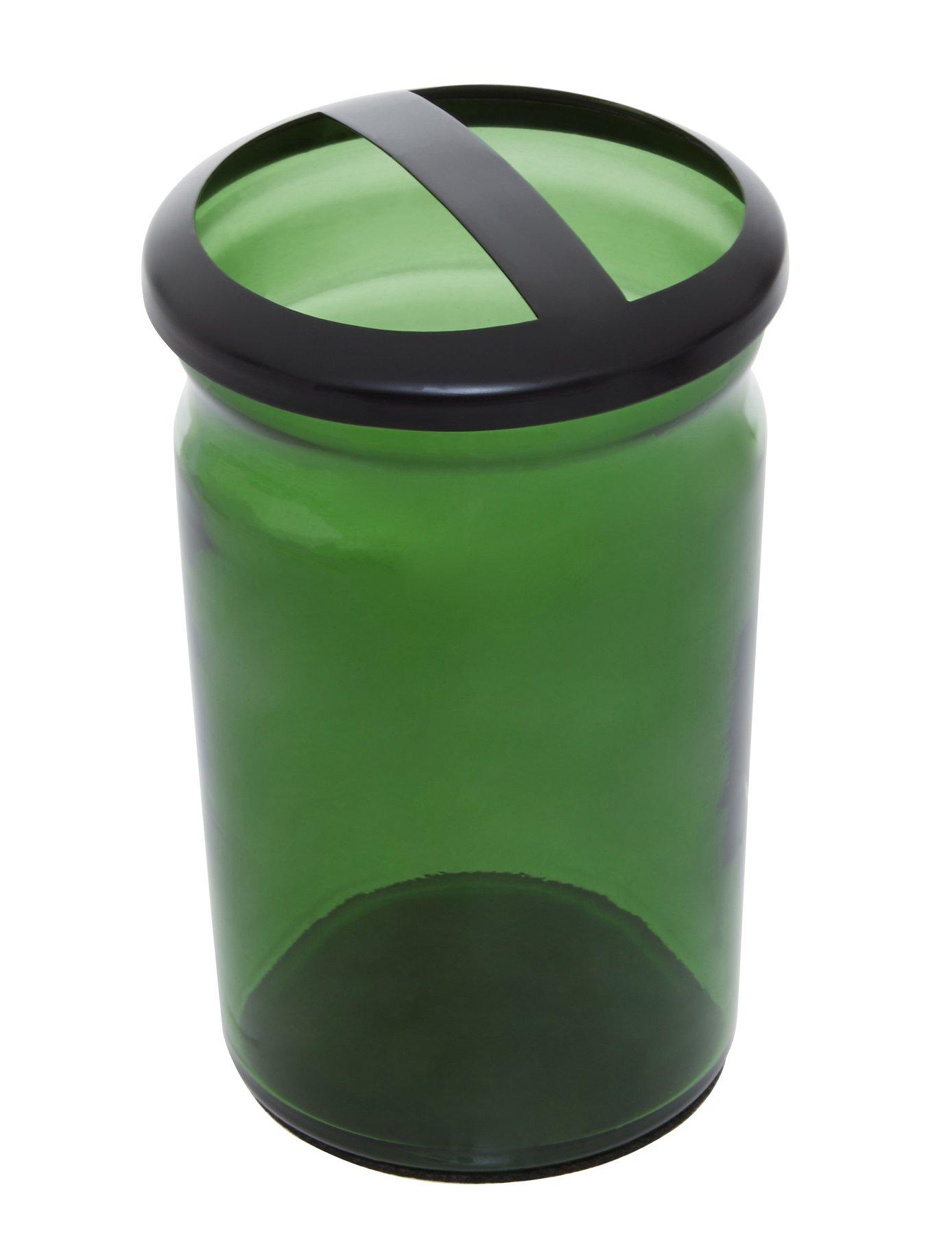 Image 4 of 5 of Interiors By Premier Allegra Kiara Green Glass Toothbrush Holder