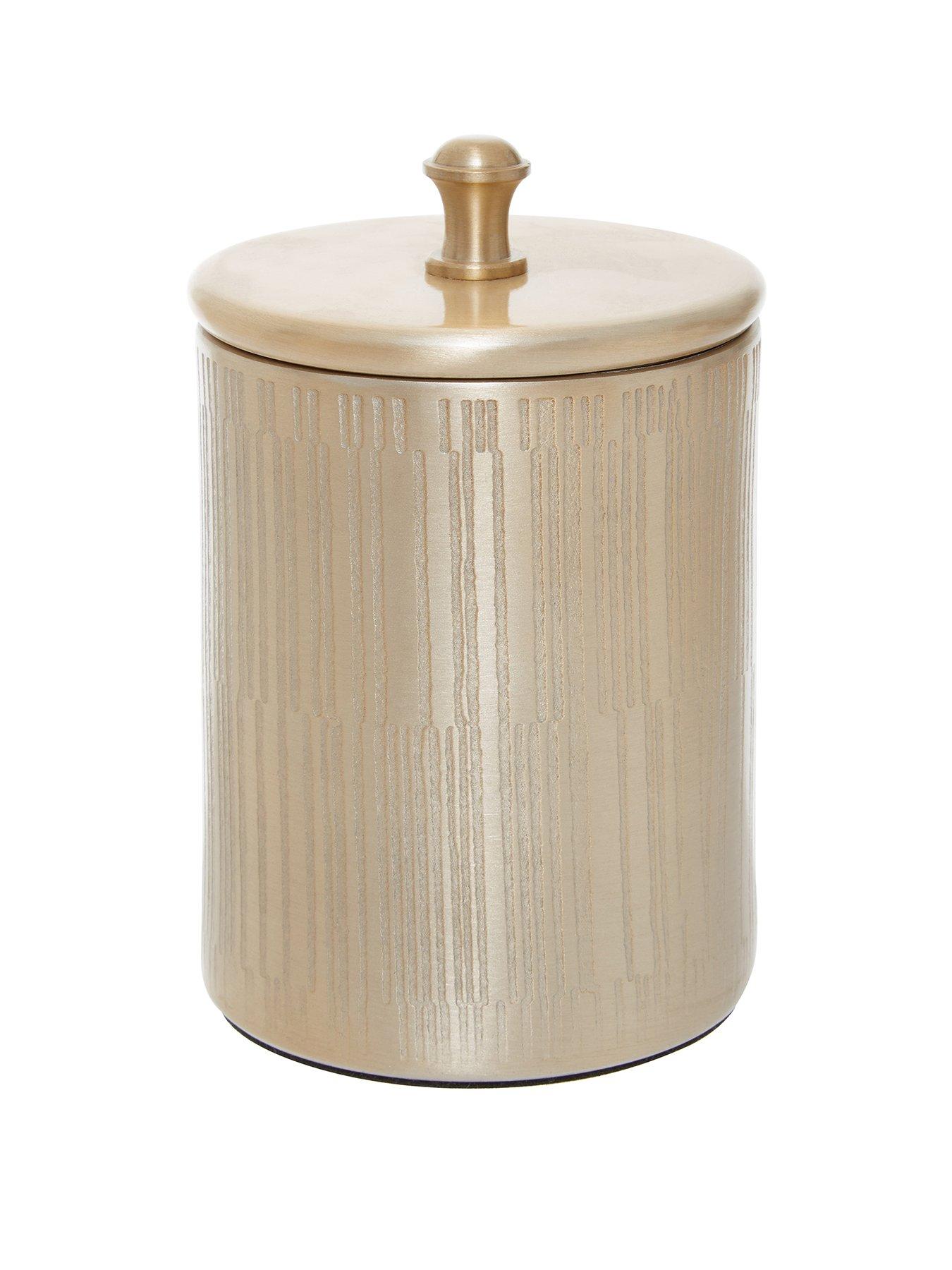 undefined Allegra Champagne Finish Bathroom Jar