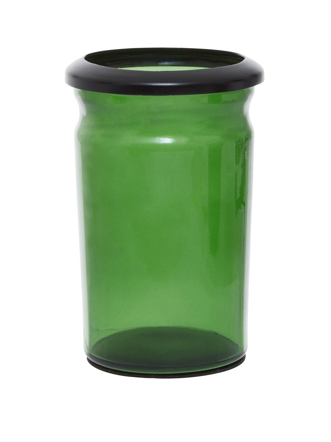 undefined Allegra Kiara Green Glass Bathroom Glass Tumbler