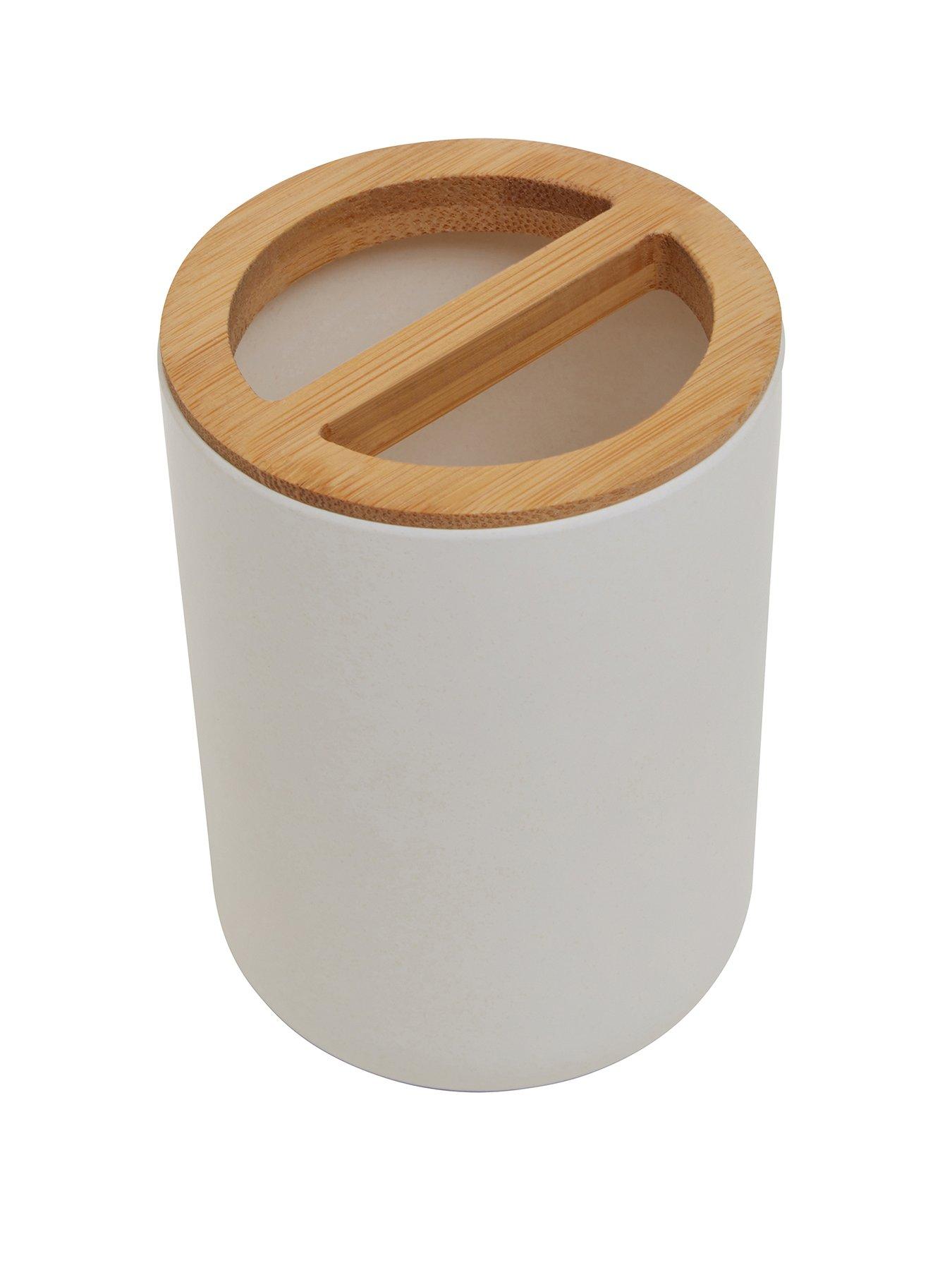 Interiors By Premier Canyon White Toothbrush Holder