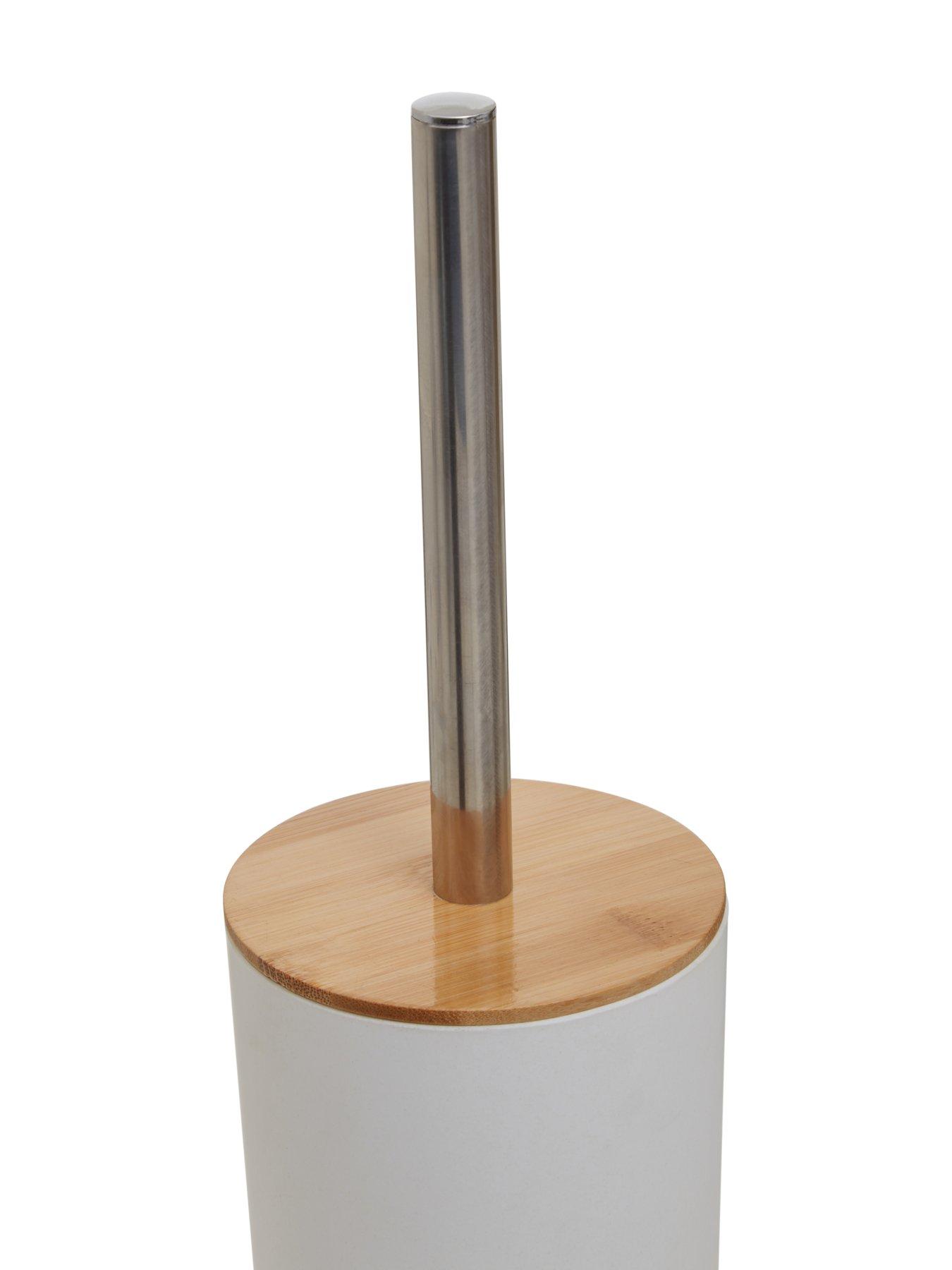 Image 3 of 5 of Interiors By Premier Canyon White Toilet Brush Holder