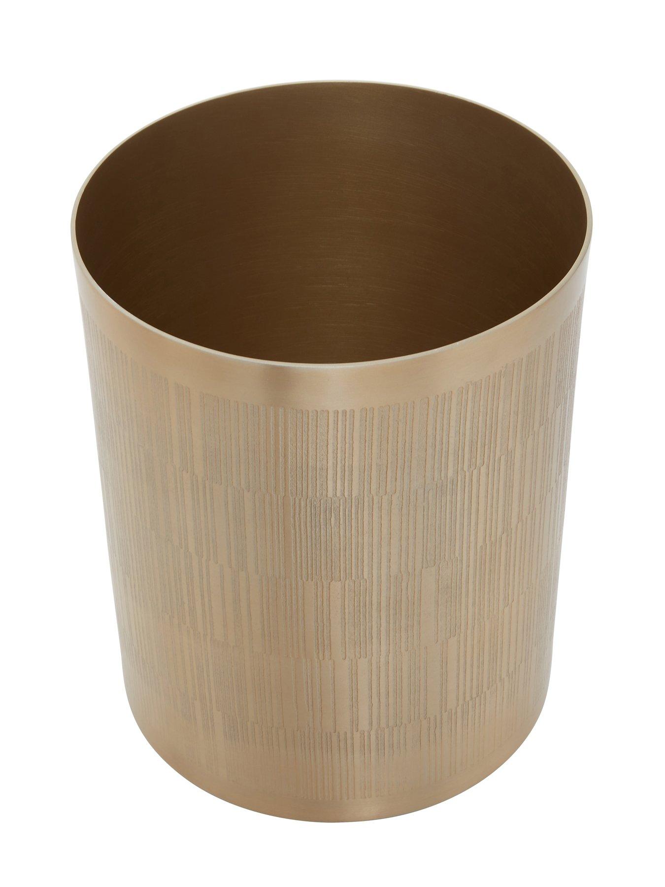 Image 2 of 5 of Interiors By Premier Allegra Champagne Finish Waste Bin