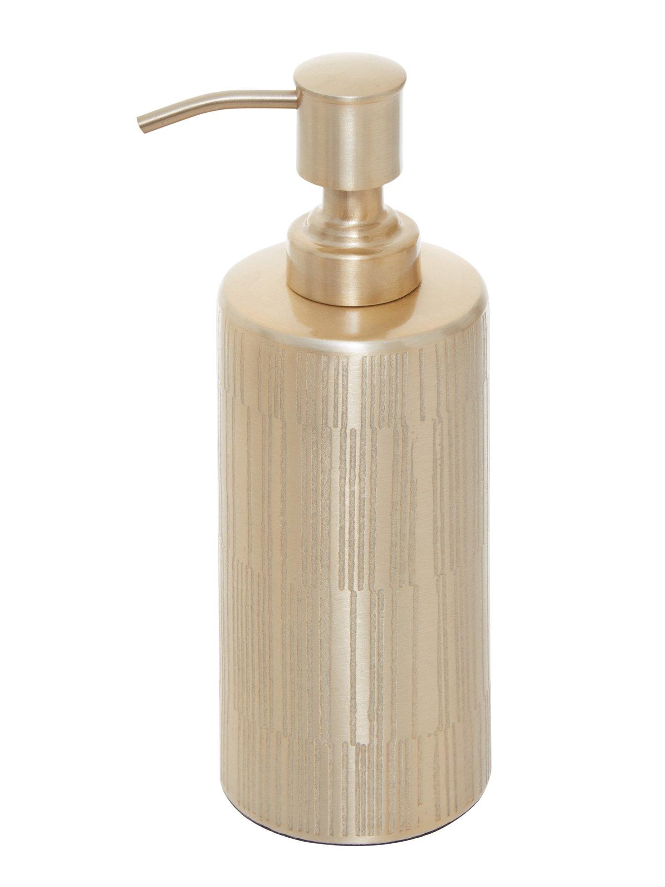  image of interiors-by-premier-allegra-champagne-finish-soap-dispenser