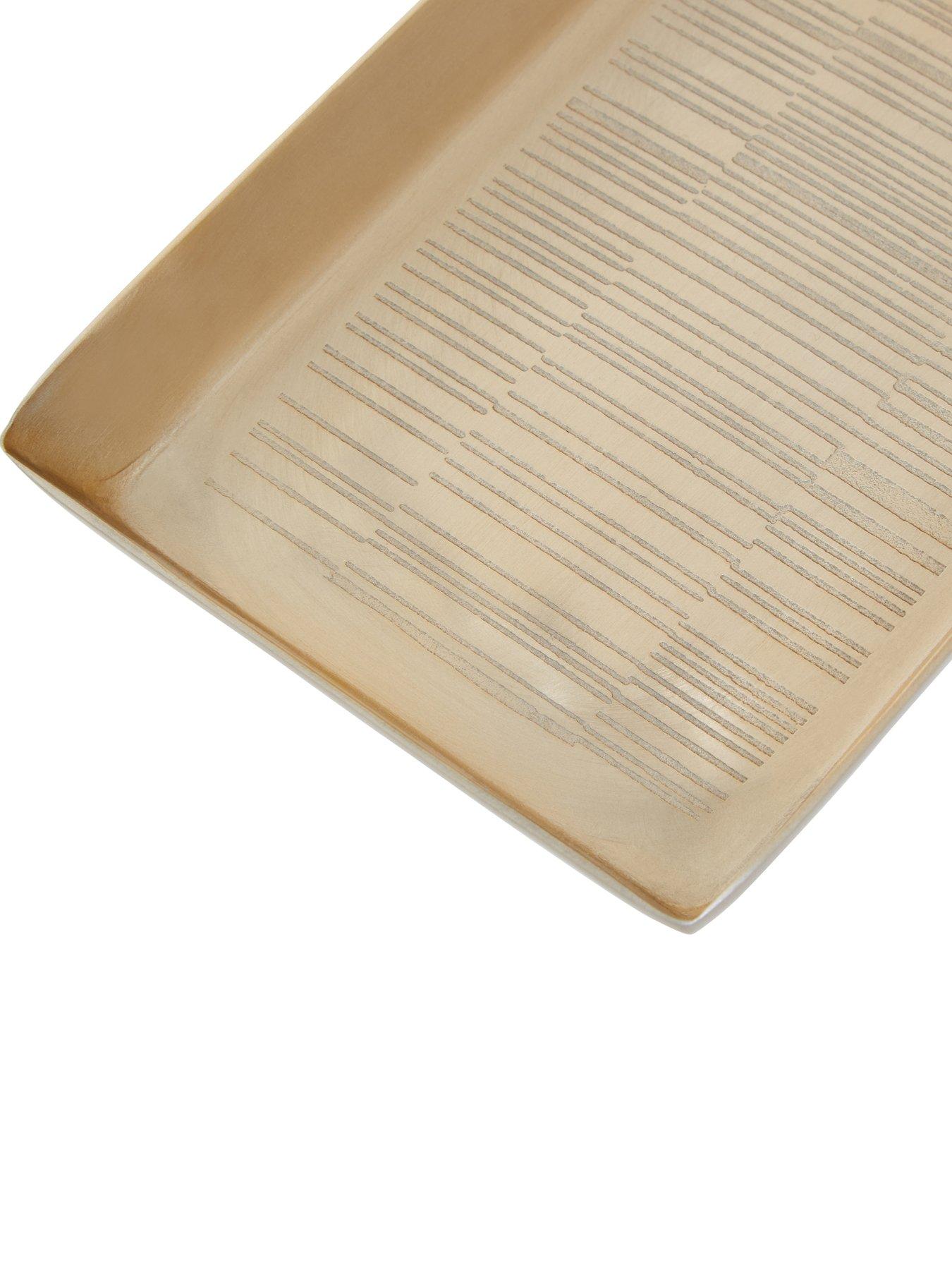 Image 4 of 4 of Interiors By Premier Allegra Champagne Finish Bathroom Tray