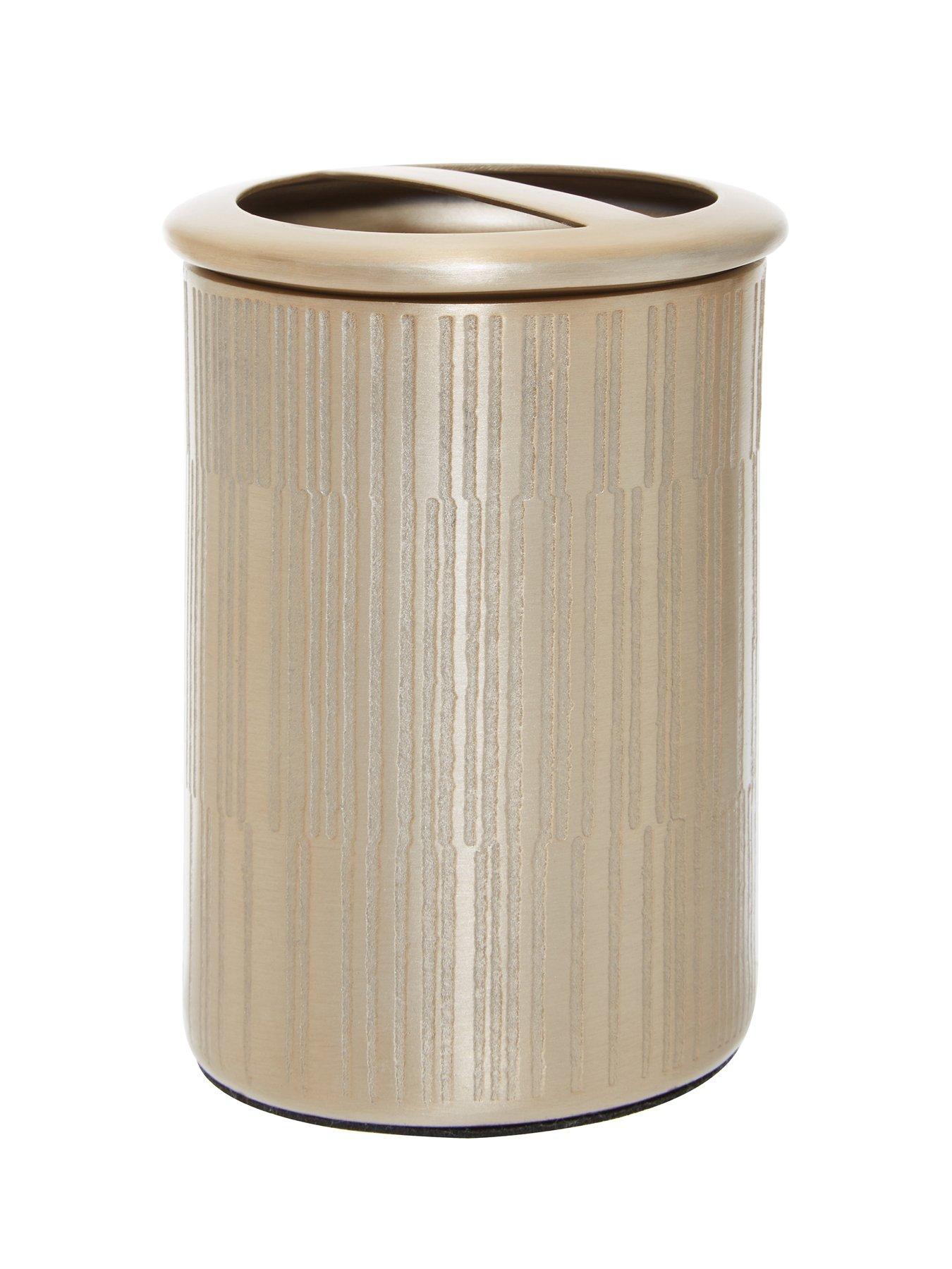 Image 4 of 4 of Interiors By Premier Allegra Champagne Finish Toothbrush Holder