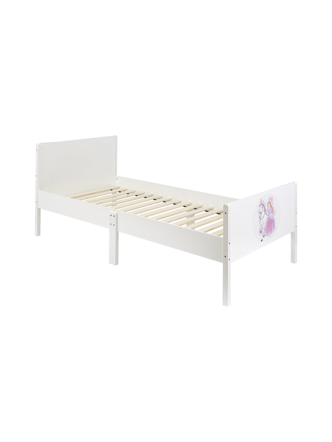 Image 3 of 7 of Liberty House Kids White Single Bed - Princess And Unicorn