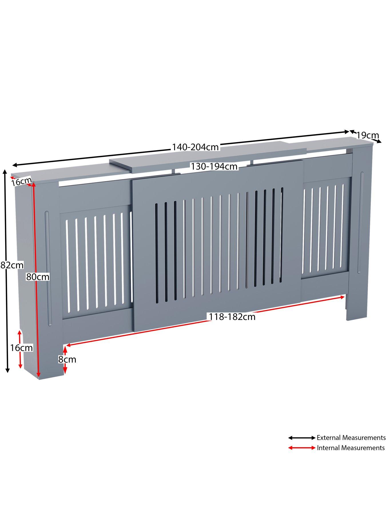 Image 7 of 7 of Vida Designs Chelsea Adjustable Radiator Cover