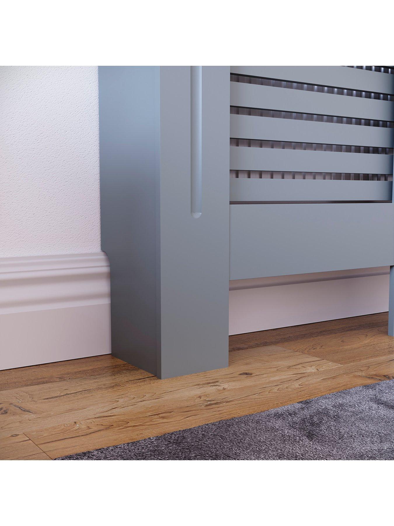 Copertura Per Termosifone Vida Designs Milton – Bianco, Piccola, Con Ripiano In Legno, Facile Da Montare, MDF Resistente