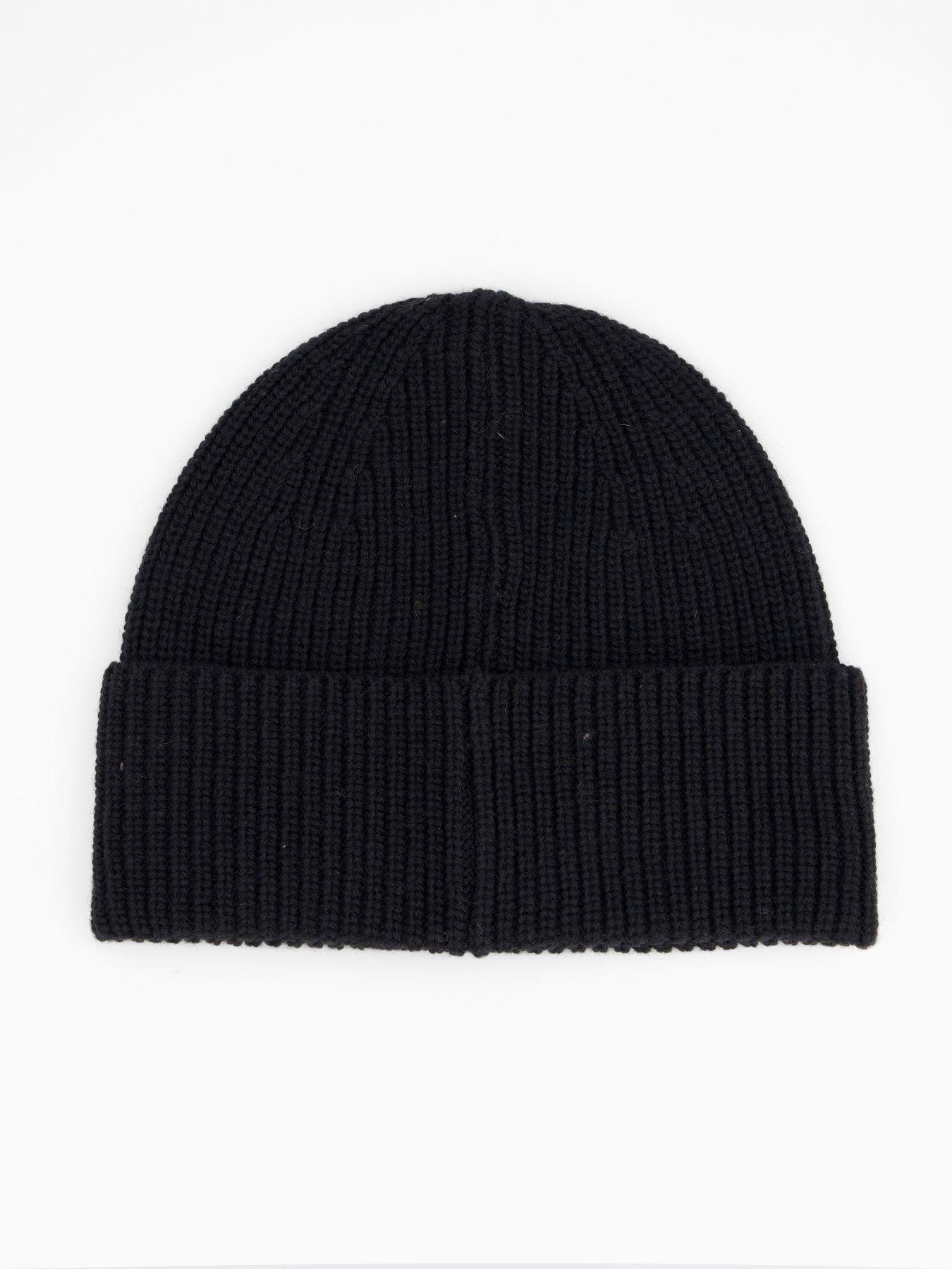 back image of pyrenex-gomma-cuffed-beanie-black
