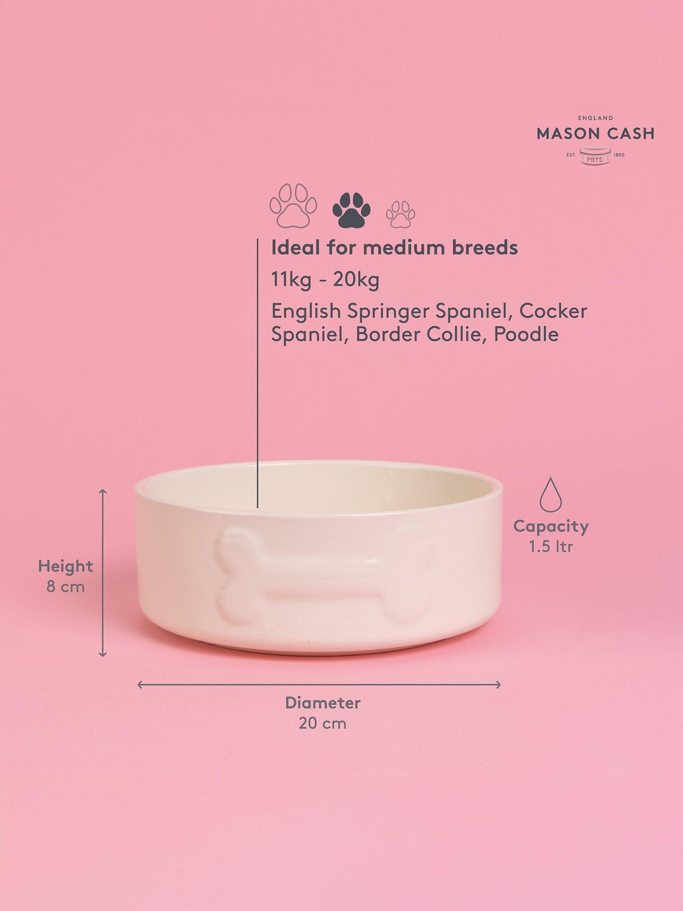 Image 4 of 6 of Mason Cash Colour Mix Set Of 2 Dog Bowls Cream