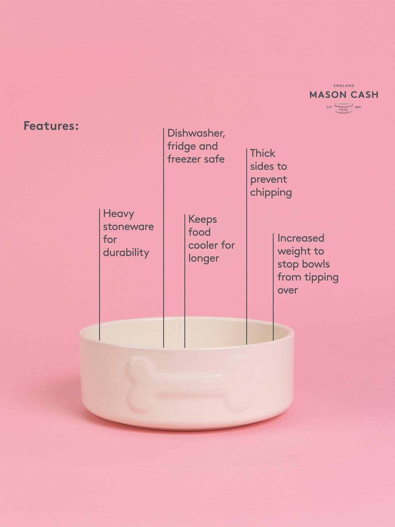 Image 5 of 6 of Mason Cash Colour Mix Set Of 2 Dog Bowls Cream