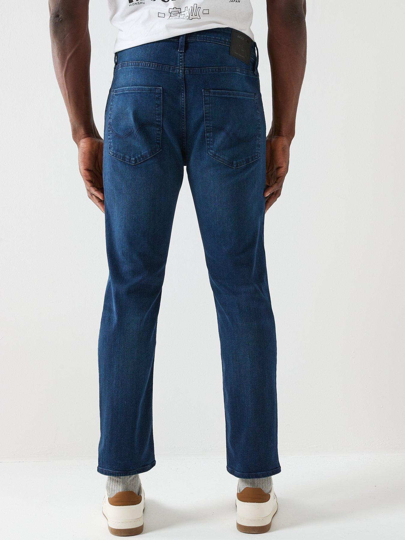  image of jack-jones-clark-regular-fit-jeans-blue
