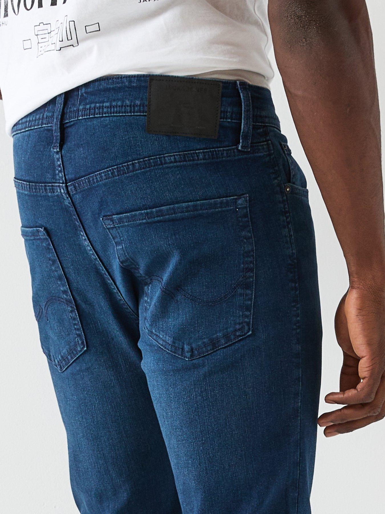  image of jack-jones-clark-regular-fit-jeans-blue