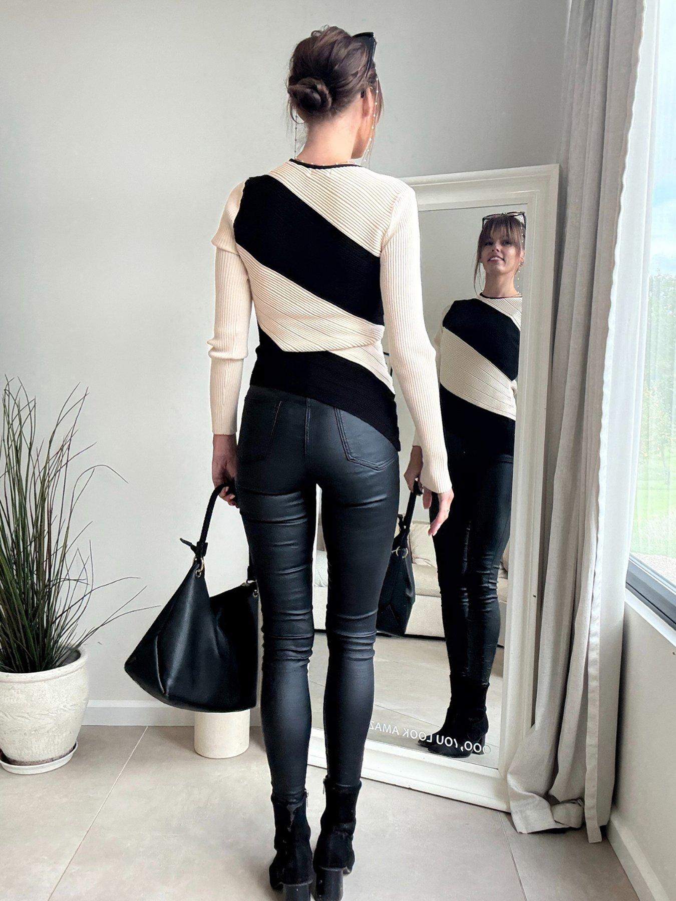 Image 2 of 5 of Style Cheat MONO ABSTRACT KNIT TOP