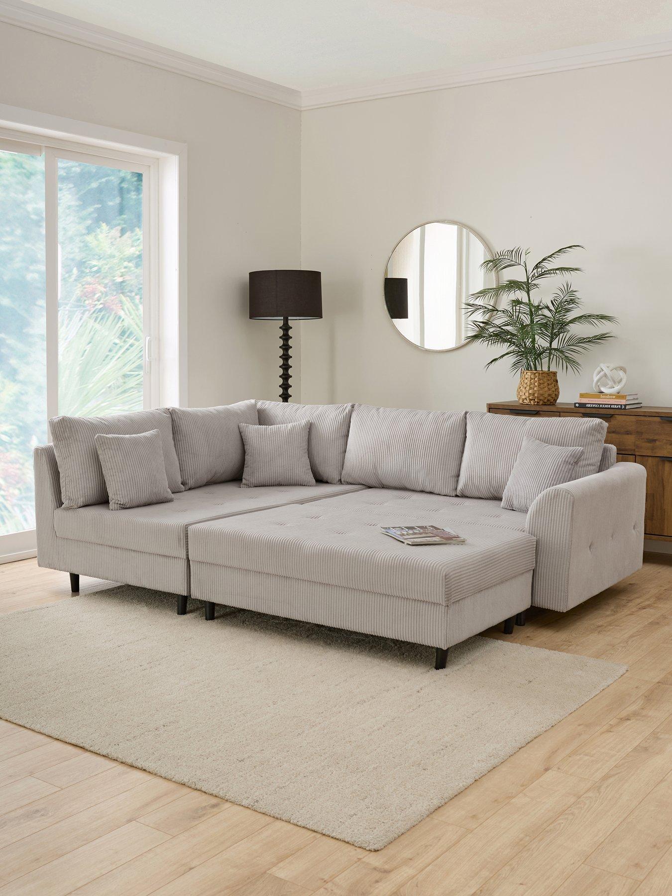 Image 4 of 7 of Very Home Rune Cord Lh Corner+Footstool